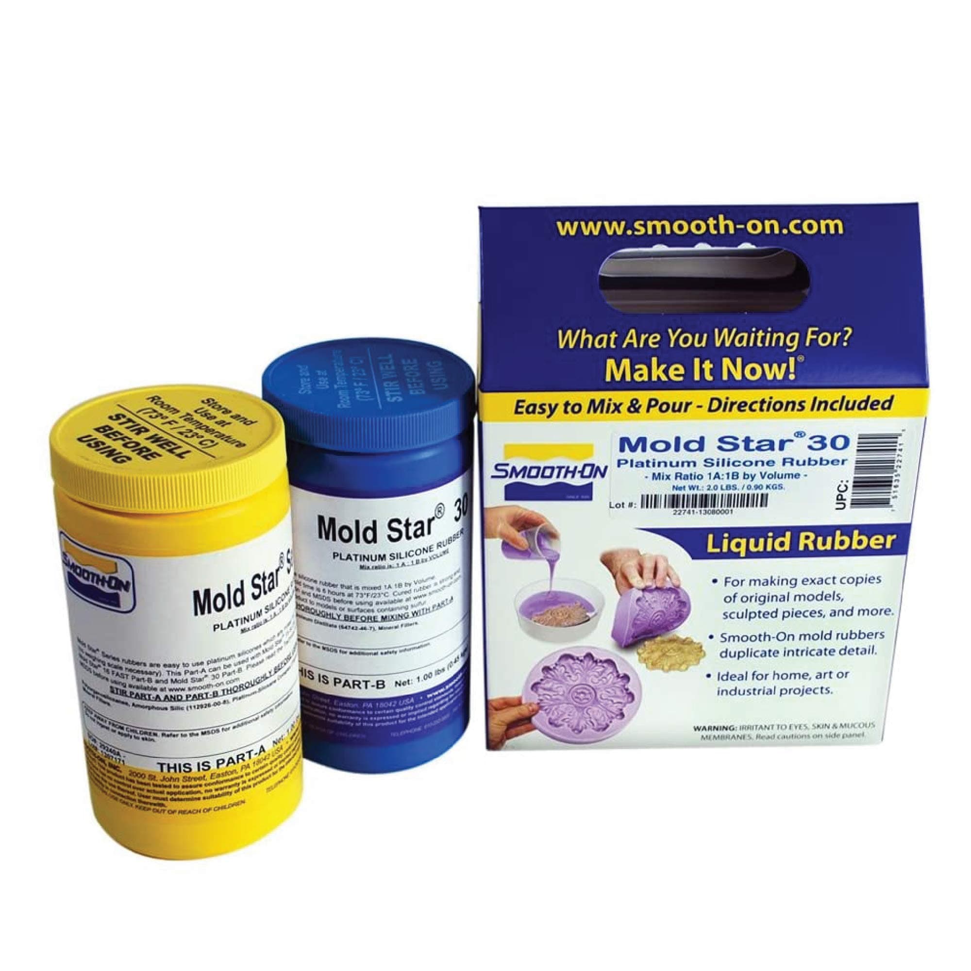 Mold Star 30 Silicone Mold Making Kit - Easy to Use & Long-Lasting Silicone Mold (2-Pound)