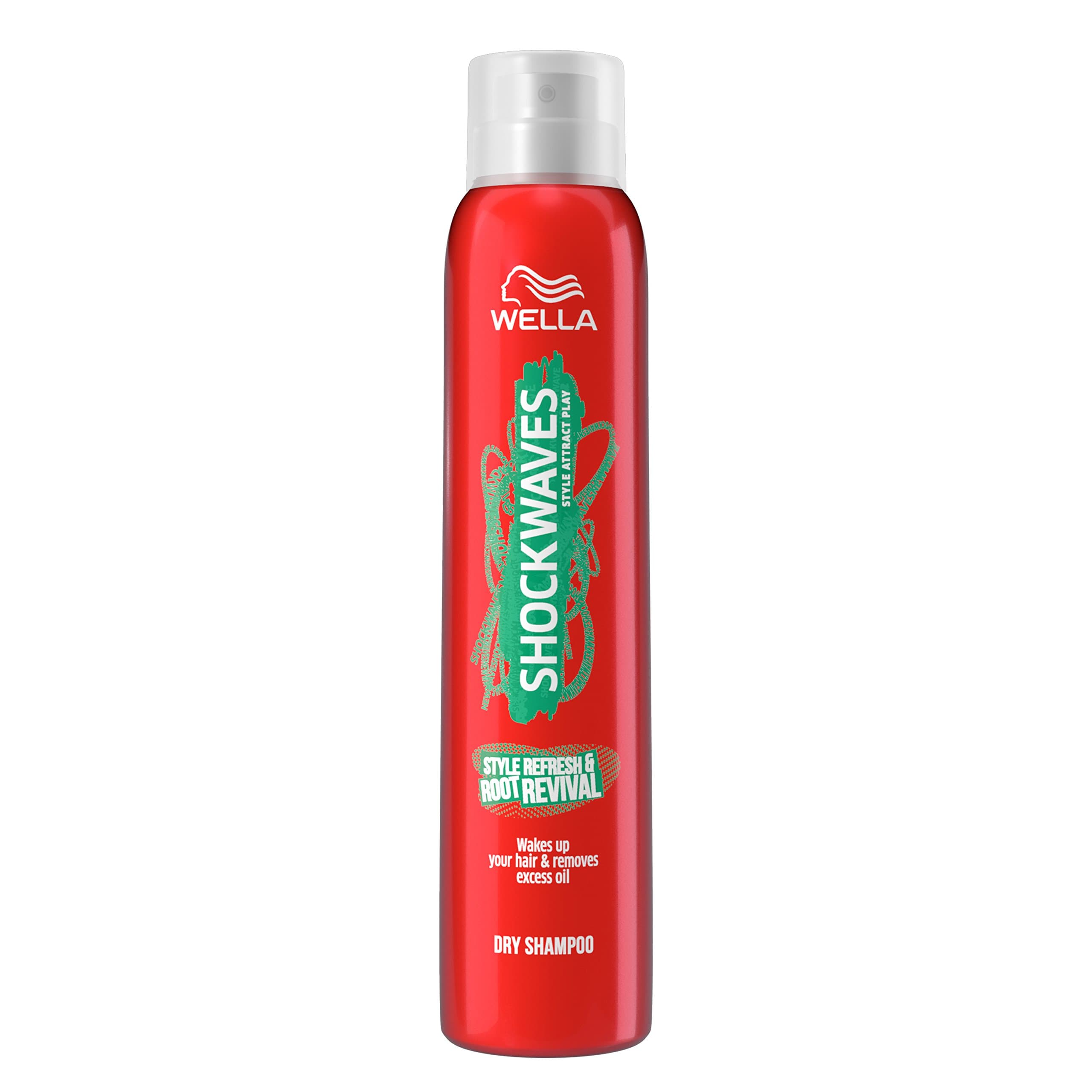 Wella Shockwaves Style Refresh and Root Revival Dry Shampoo Spray, 180 ml