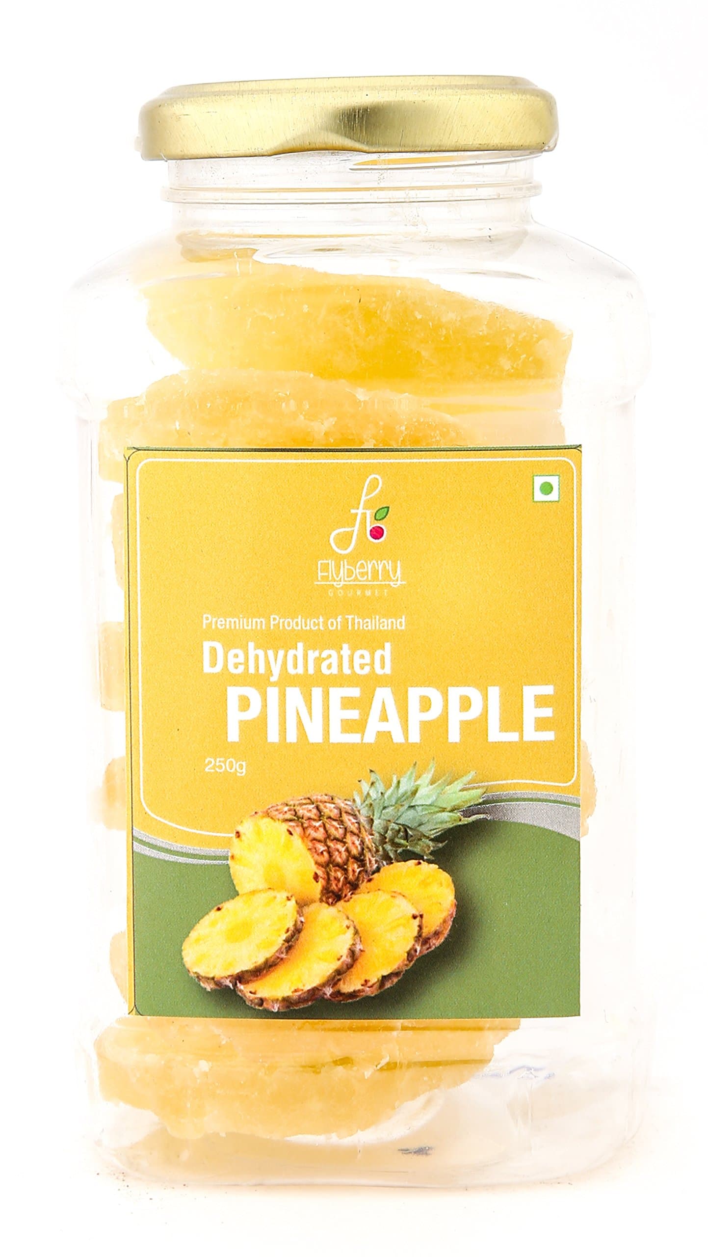 Flyberry Gourmet Pineapple Dehydrated, 250 g