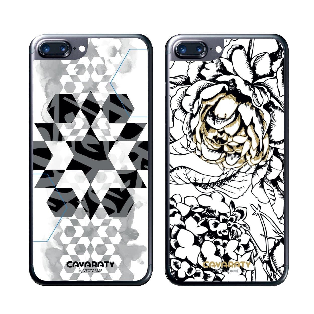 KAVY Back Skins Sticker 2X for iPhone 6/6s/7/9 Plus Arabesque