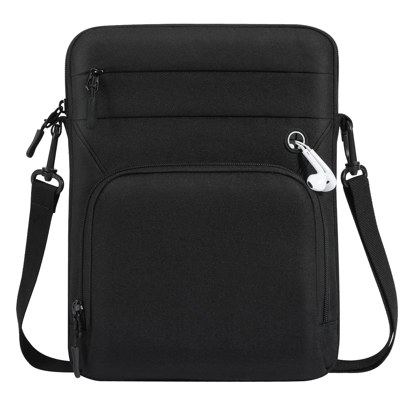 Dadanism 9-11 Inch Tablet Sleeve Bag with Shoulder Strap for iPad (A16) 11", iPad Air M4 Pro M5 11", i-Pad 10th Gen 10.9", i-Pad 9/8/7th Gen 10.2", Galaxy Tab A11+ Plus 11", reMarkable 2 10.3", Black