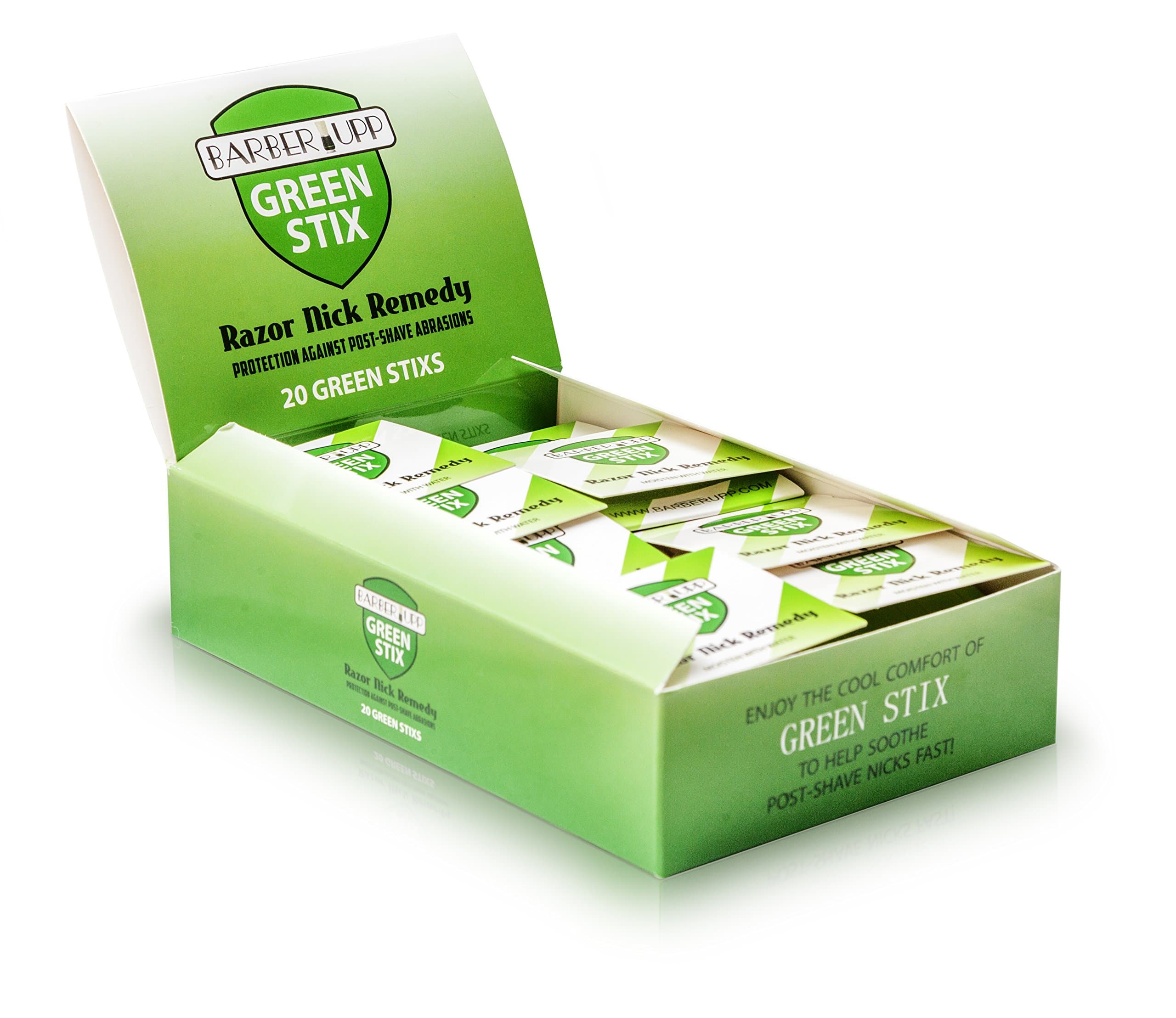 Styptic Stick Shave Accessories (Green Stix, Bulk 30 Pack) Stops Bleeding For Razor Nicks For Men & Women - Sanitary and Great For Barbers or Personal