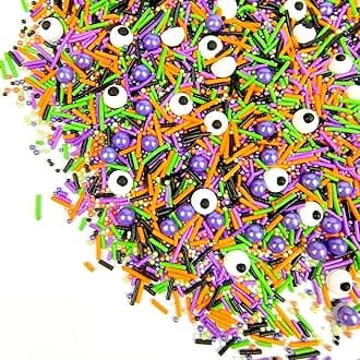 Halloween Sprinkles for Cake Decorating 4.58 ounce Eyeball Sprinkles for Halloween Party Cupcake Toppers Cookie Ice Cream Decorations Celebrations