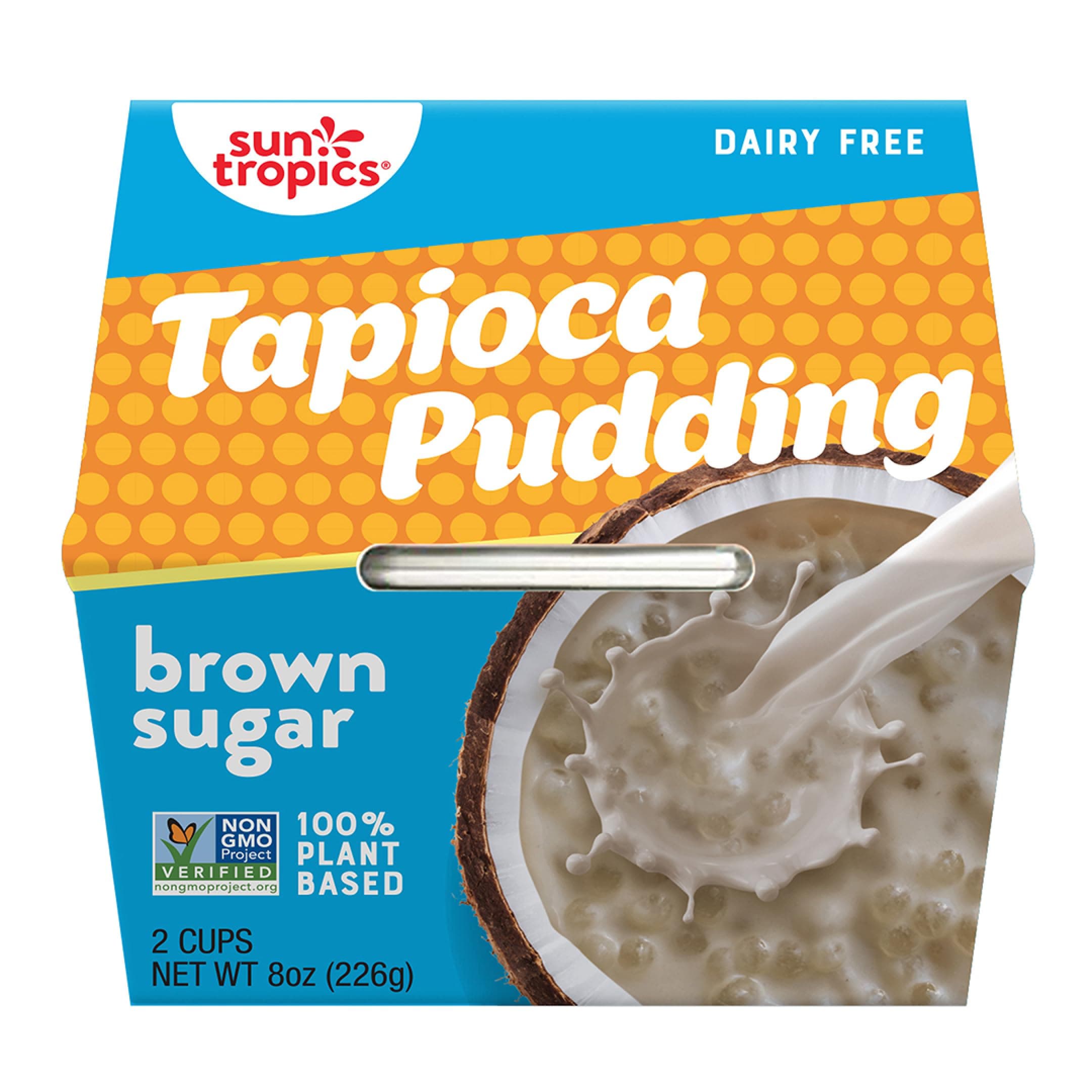 Sponsored Ad - Sun Tropics Tapioca Pudding, Brown Sugar | Vegan Pudding, Dairy Free | Gluten Free, Low Sugar, Non-GMO | Ready-to-Eat Cup 4oz (Pack of 12 cups)