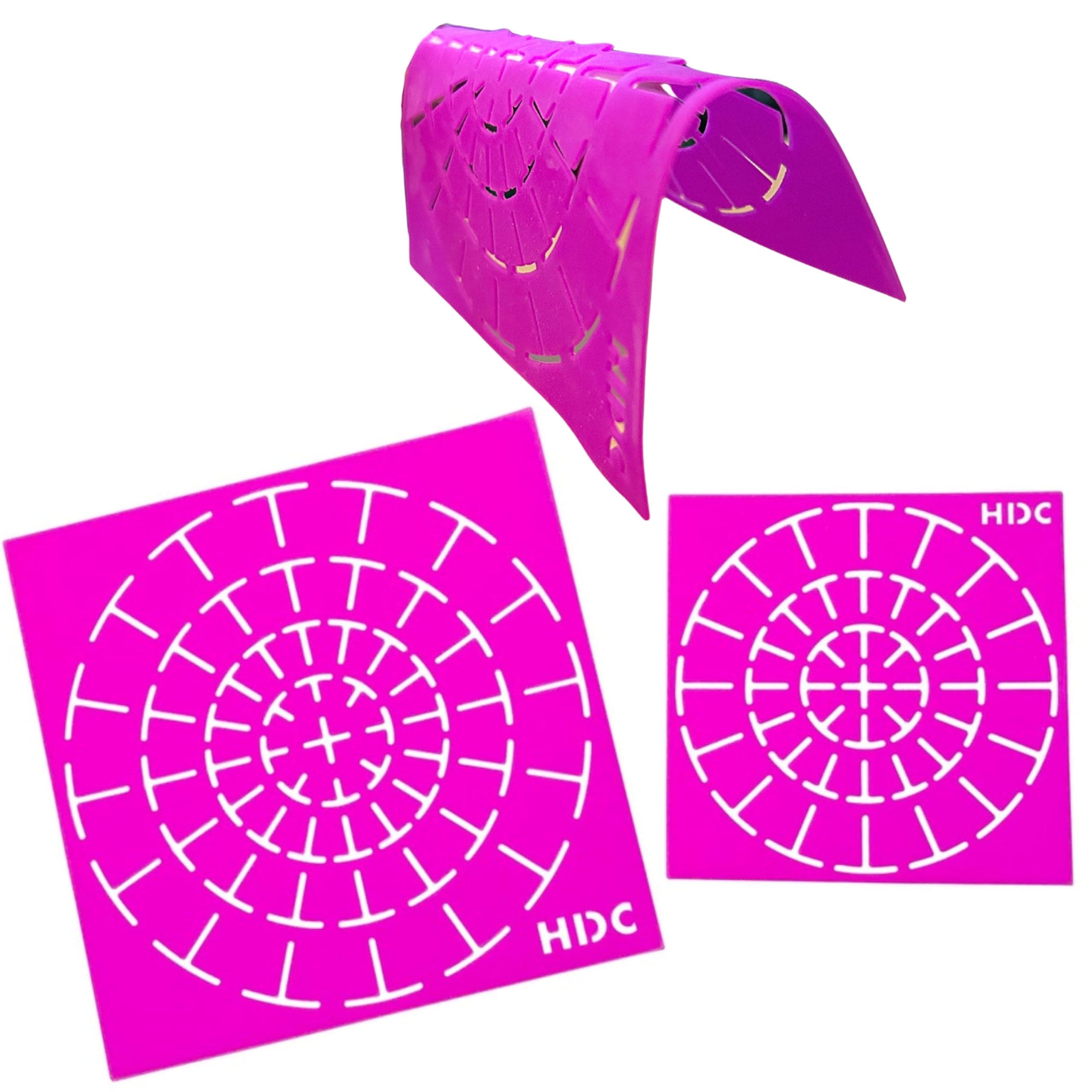 Super Flex Silicone Stencil Set - Dotting Tools - Happy Dotting Company - 2 pc Mandala Stencils - Ideal for Stone Art, Mugs, Bottles