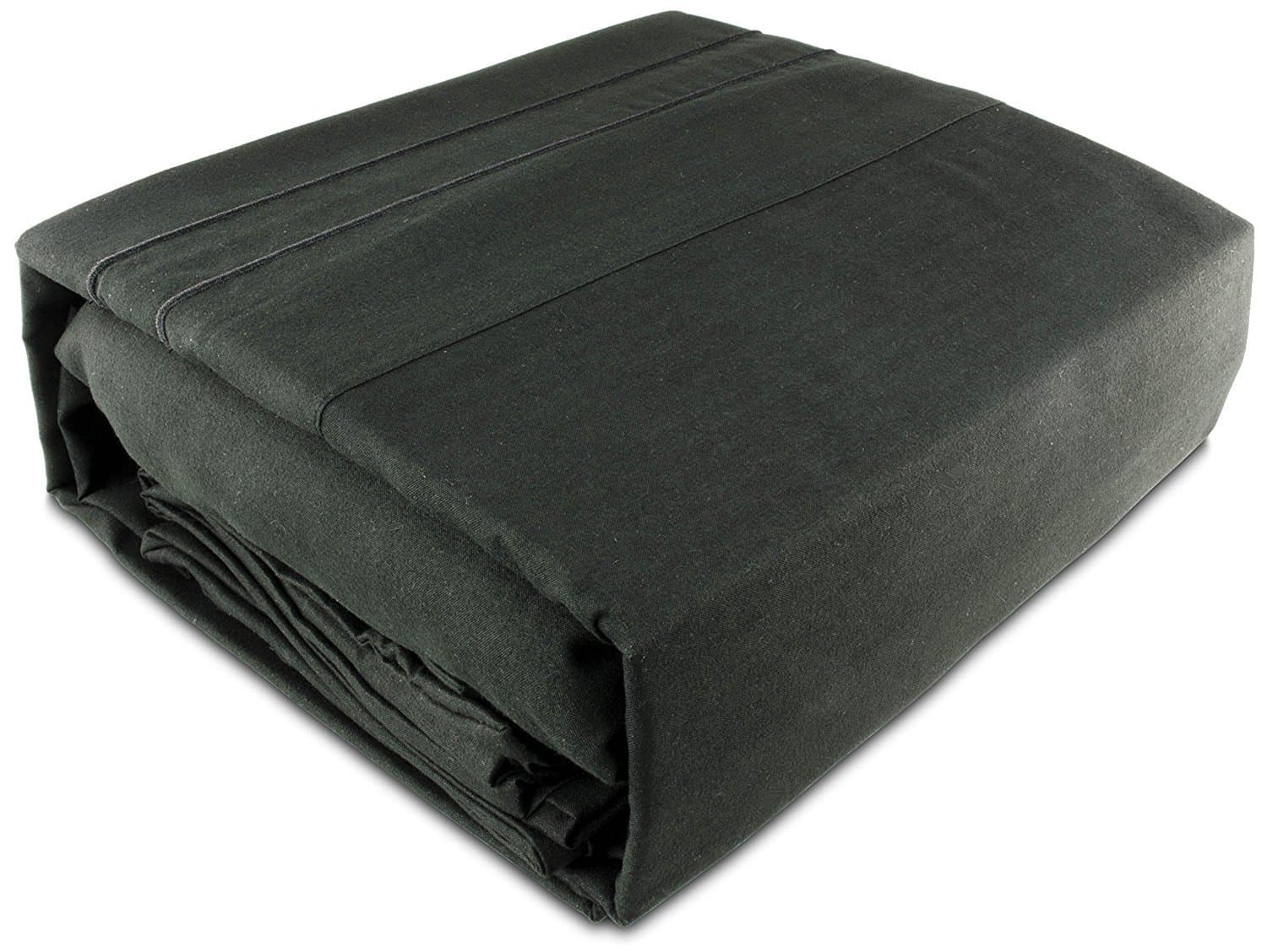 Yellowstone Classics - 1500 Thread Count Wrinkle Resistant - Egyptian Quality Ultra Soft Luxurious Sheet Set (Black, Queen)