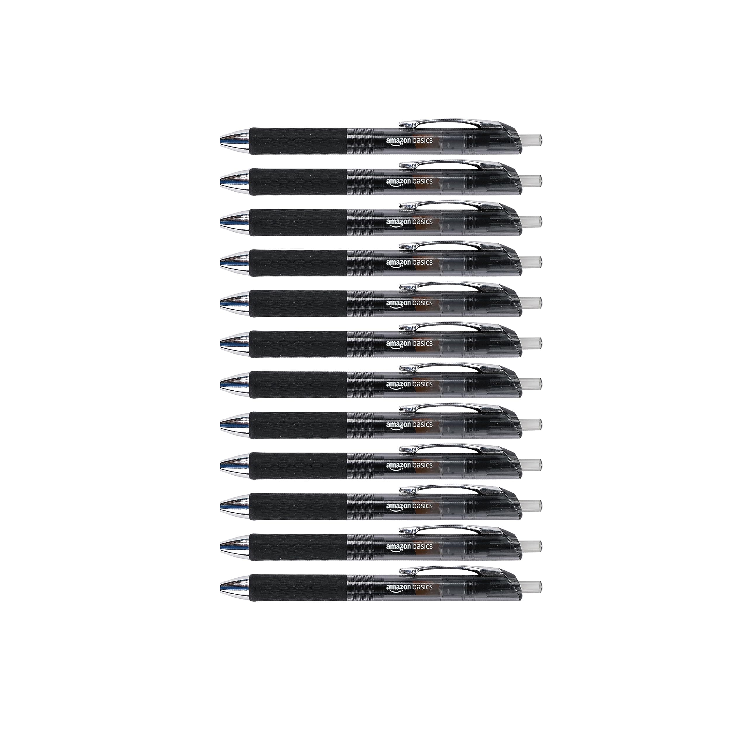 – Gel Pens Fine Point Smooth Writing Pens, Retractable, Black, 0.7mm, 12 Pack
