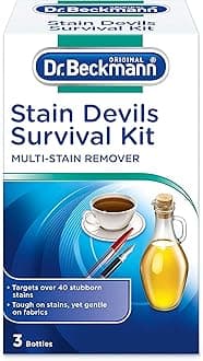 Dr. Beckmann Stain Devil Survival Kit, Pen & Ink Stains 1 x 50 ml, Fat & Sauces 1 x 50ml, Fruit & Drinks 1 x50 gm