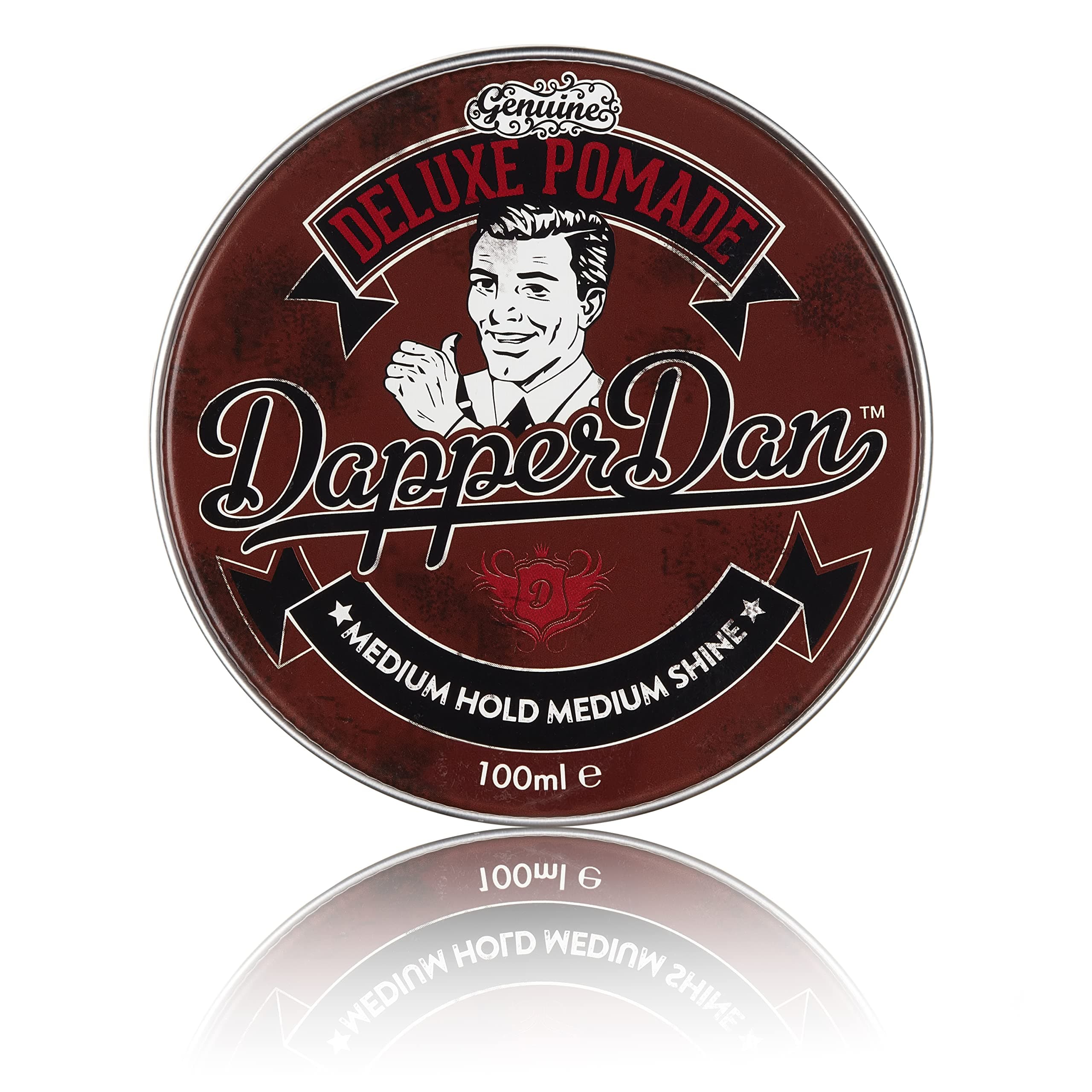 Deluxe Pomade, Medium Hold Medium Shine, Citrus & Vanilla Fragrance, 1 x 100 ml