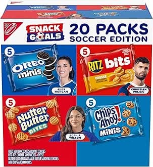 Nabisco Variety Pack Classic Mix Variety Pack, Oreo, Nutter Butter Bites, RITZ Bits Cheese, 20-1oz Snack Pack