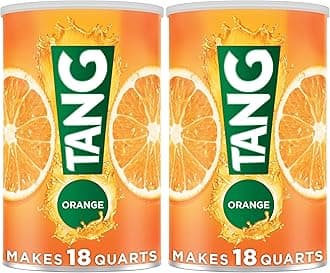 Tang Jumbo Orange Naturally Flavored Powdered Drink Mix 2 Count 63 Oz Canisters