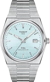Tissot T1374071135100 Men's Wristwatch, Powermatic 80, Bracelet, Ice Blue Dial