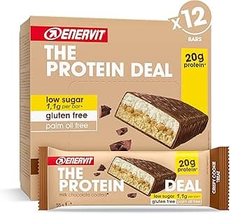 Enervit The Protein Deal Bar (Crispy Cookie Treat, Pack of 12 Bars)
