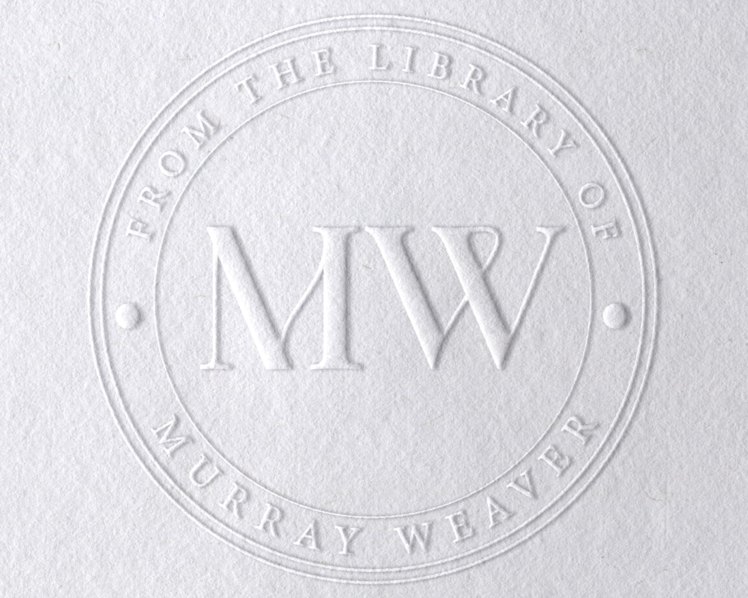 Personalized Book Stamp Embosser – Custom Library Stamp for Book Lovers, Unique Gift for Readers, Teachers & Home Library Name Stamp