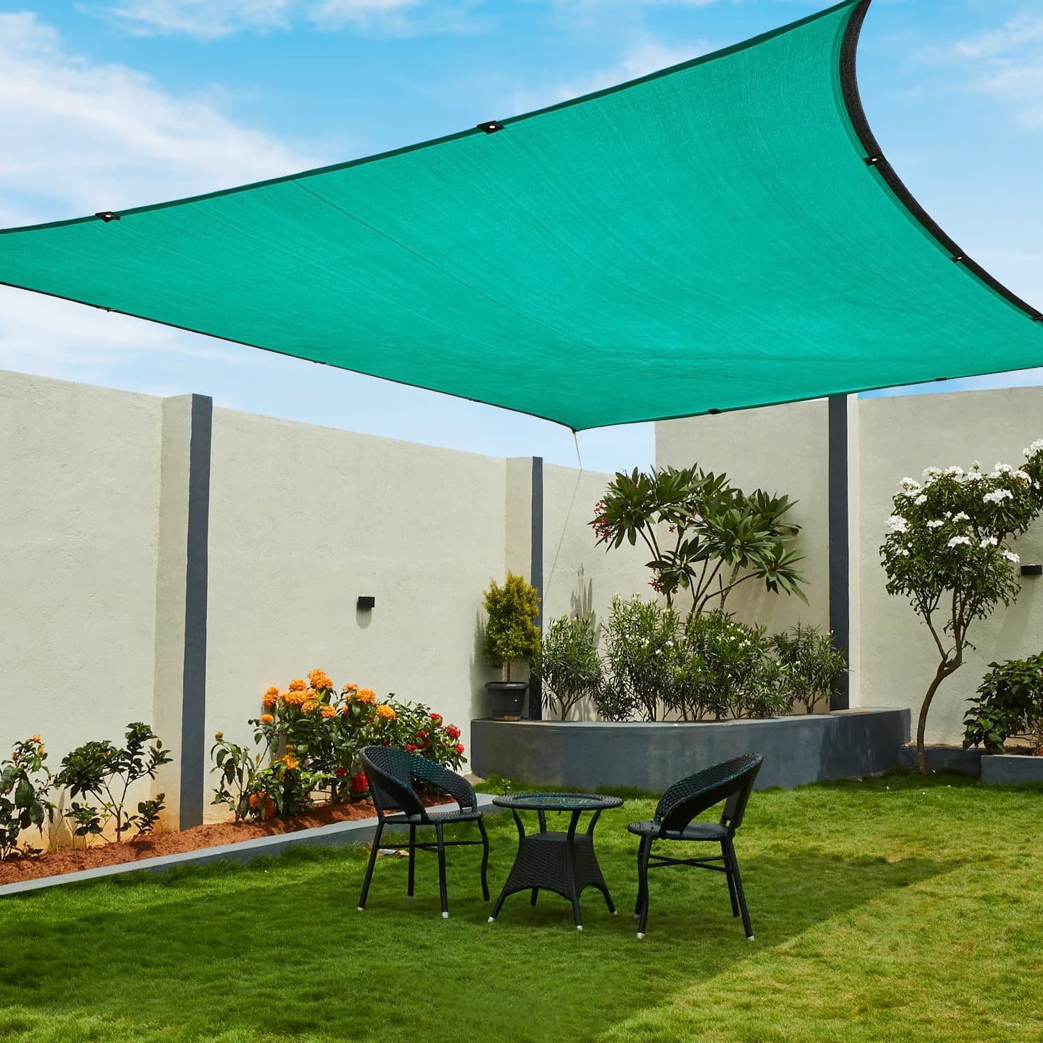 - Amazon Brand - Solimo High Density Multipurpose Shade Net/Green Net - 75% (10 ft x 10 ft, Green Colour)