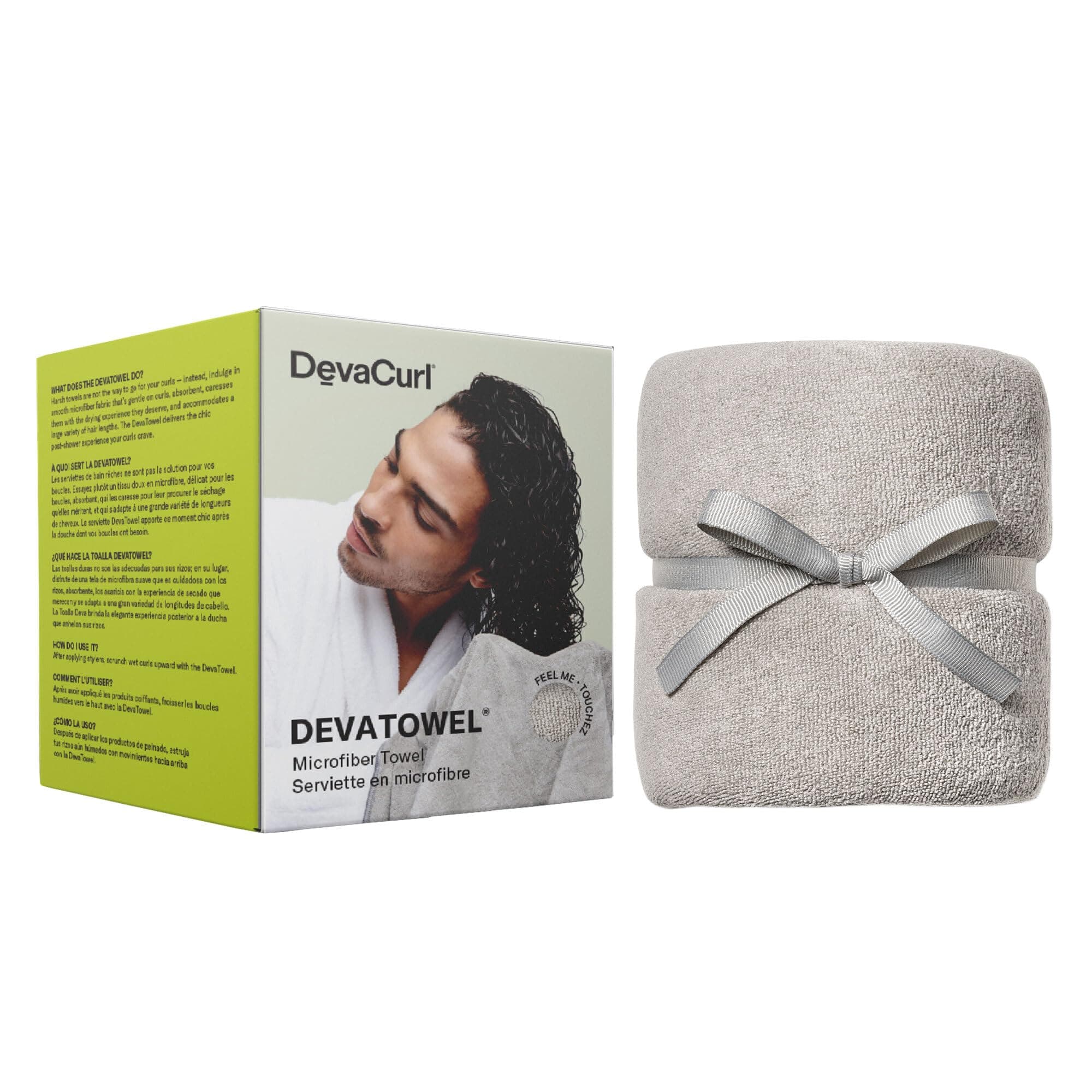DevaCurl Microfiber Anti-Frizz Towel, Gray