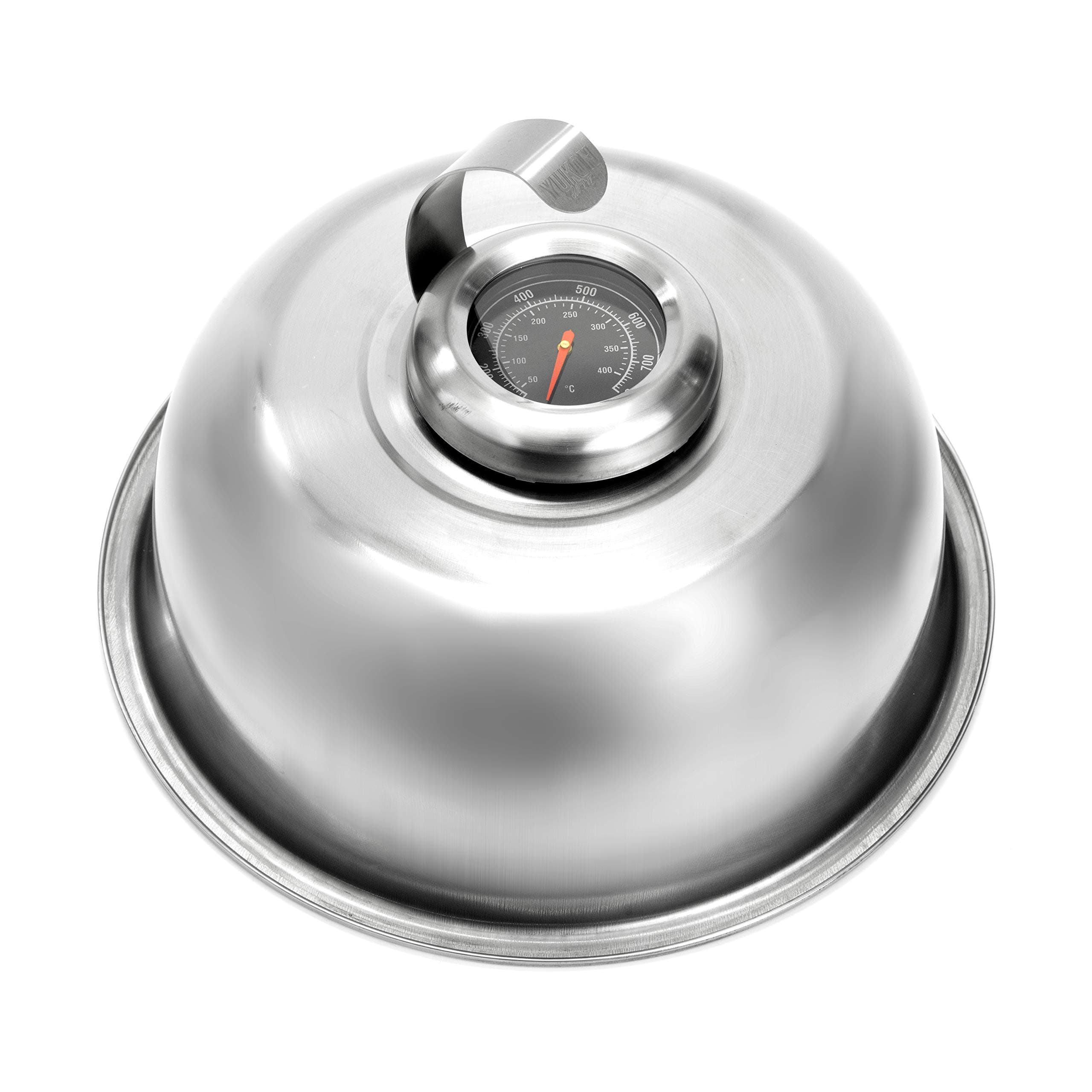 Yukon GloryGriddle Dome With Built in Thermometer, Designed For Blackstone Griddles, Perfect For Melting Cheese, Steaming Veggies and Grilling Meat, Made of Stainless Steel