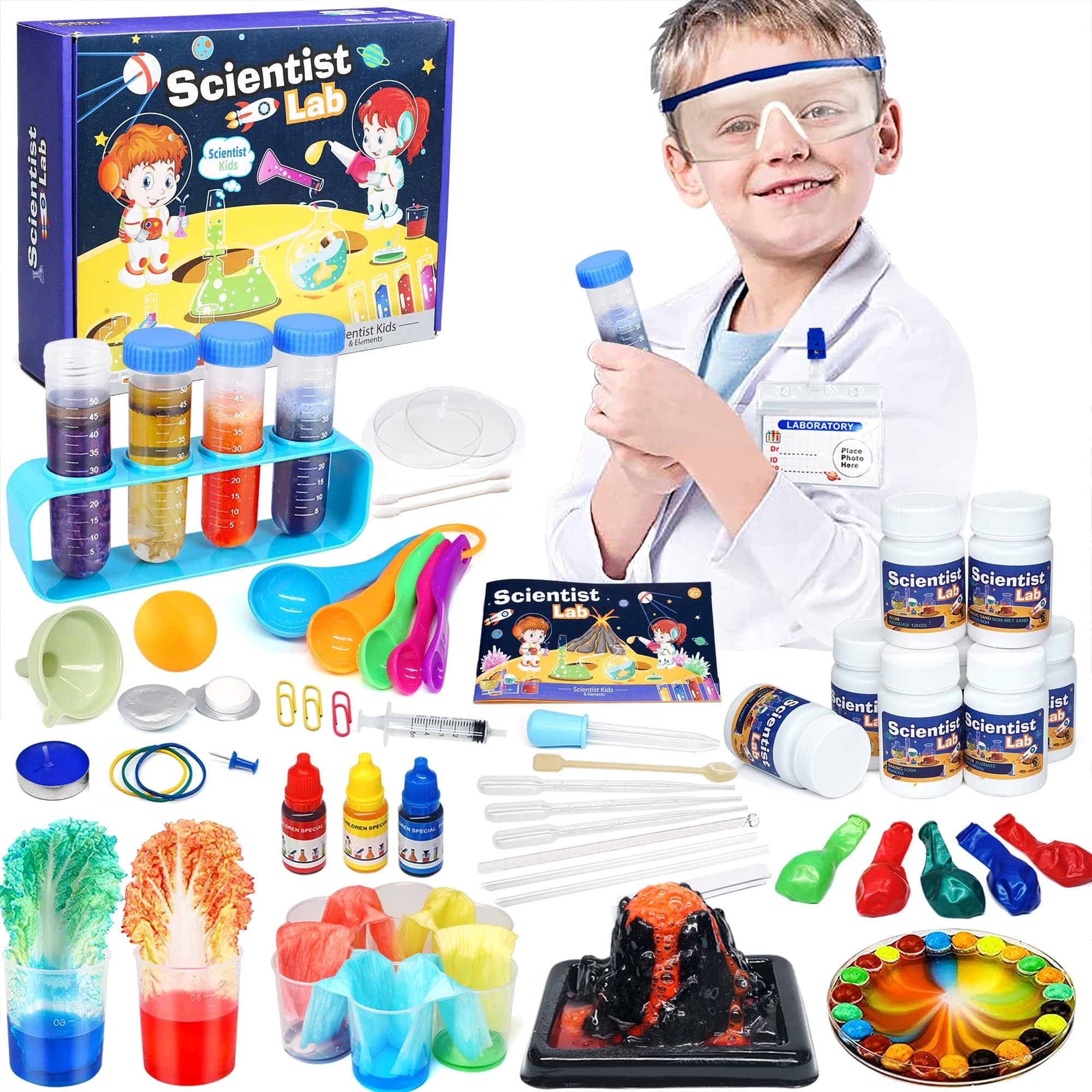 – Science Kit for Kids, 36 Lab Experiments Educational Games, 60+ PCS Science Toys, Christmas, Birthday Gift for 6-12 Year Old Boys & Girls