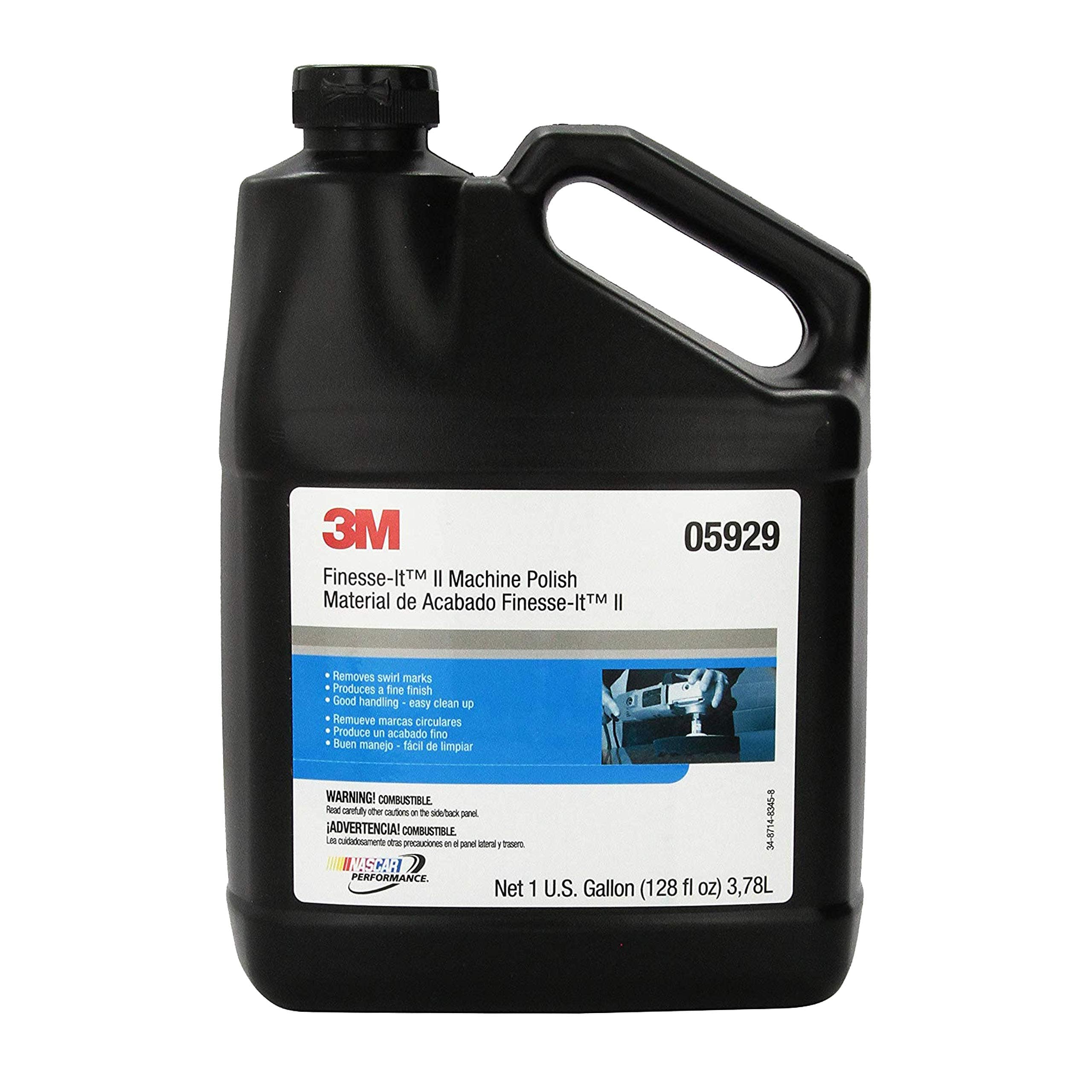3M Finesse-It II Machine Polish, 05929, 1 gal, High Gloss, Smooth Finish for OEM and Aftermarket Automotive Paints