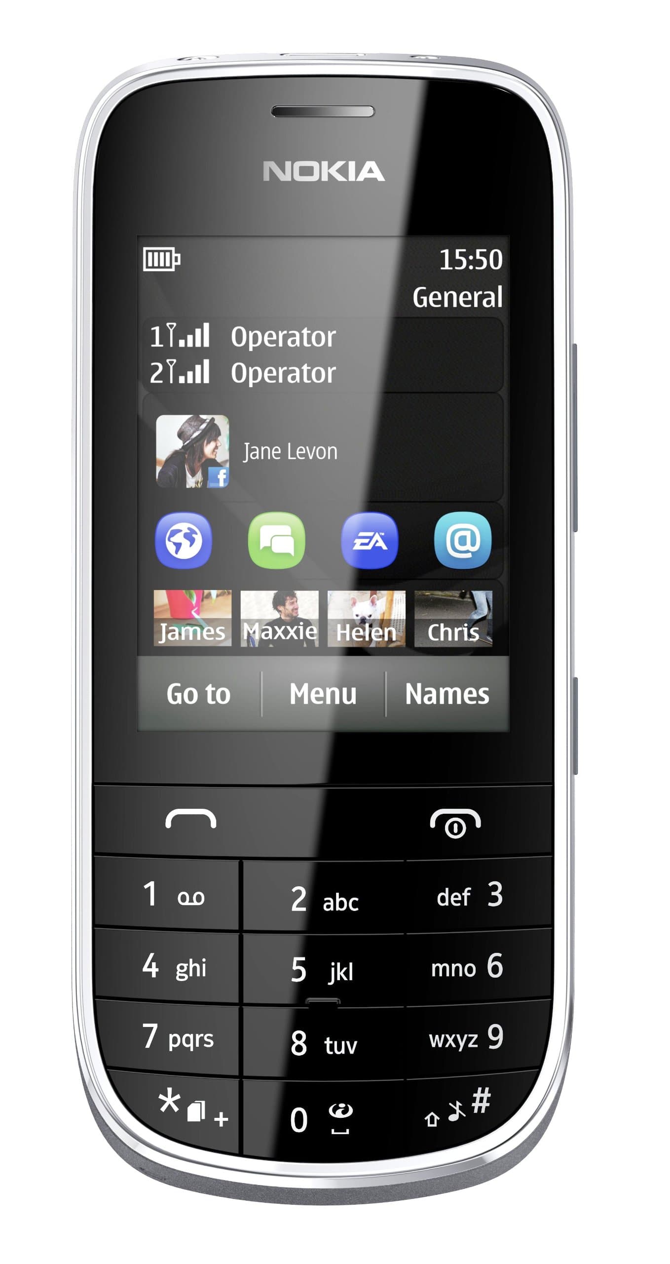 Nokia Asha 202 Dual SIM Capable SIM Free Mobile Phone - Dark Grey