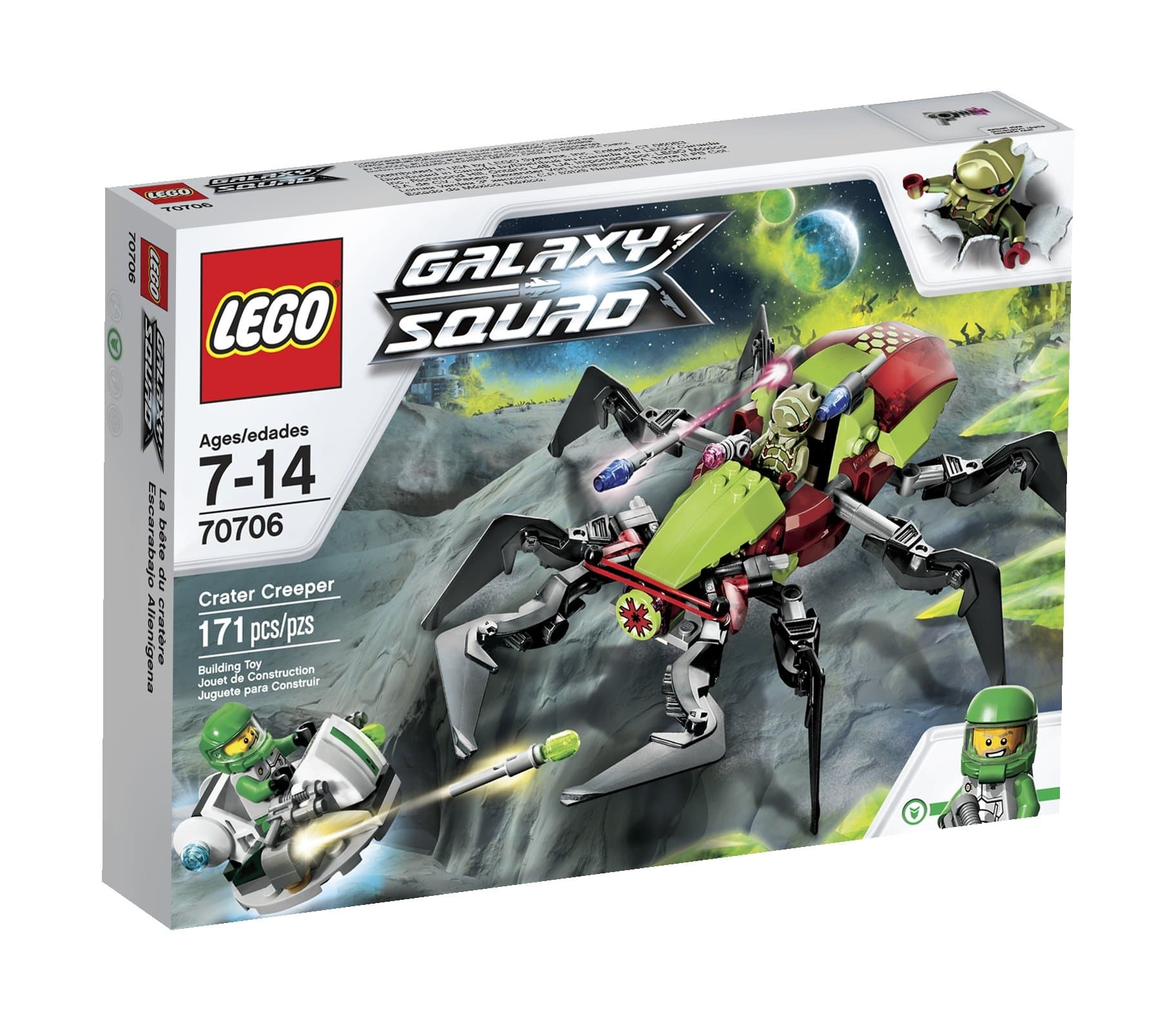 Galaxy Squad Crater Creeper 171 Piece Building Set – Building Sets (Multicoloured, 7 Years), 171 Piece, 14 Years