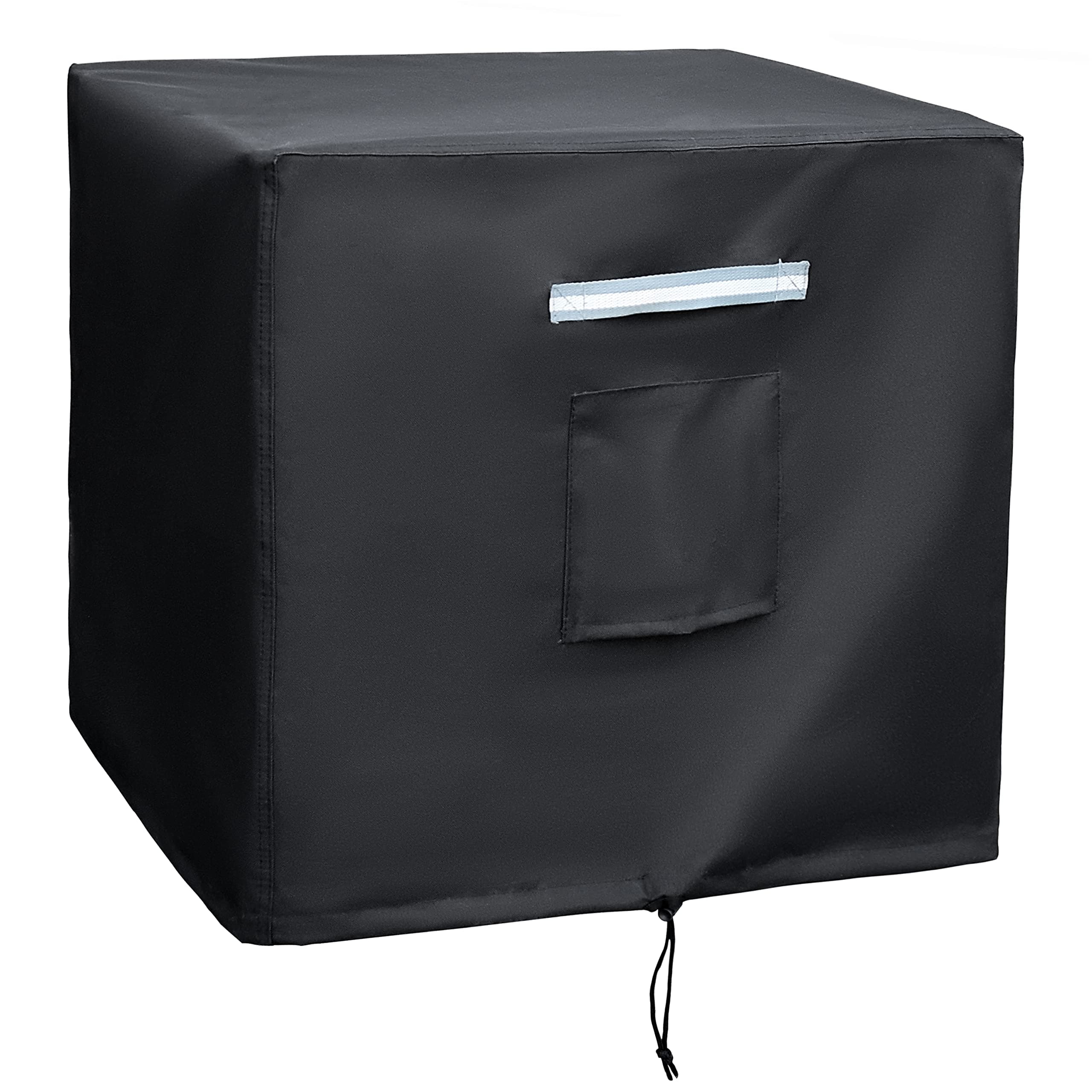 Deck Box Cover for Keter City 30 Gallon Deck Box Small outdoor storage Box waterproof Cover Cushion Toy Box Tool Box Storage Container Patio Accessories Heavy Duty 600D Polyester Oxford Black