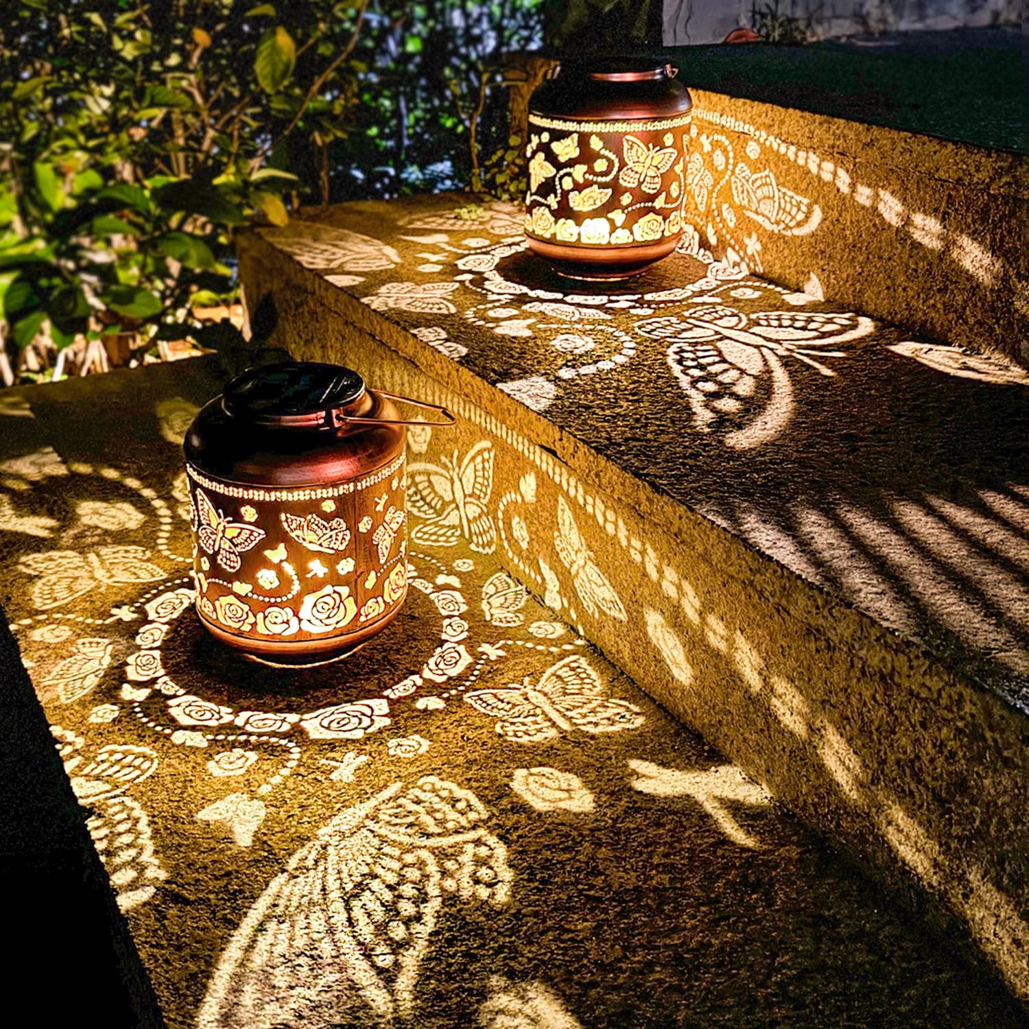 TIGGSY Solar Lanterns-1 (2 Pack Butterfly)