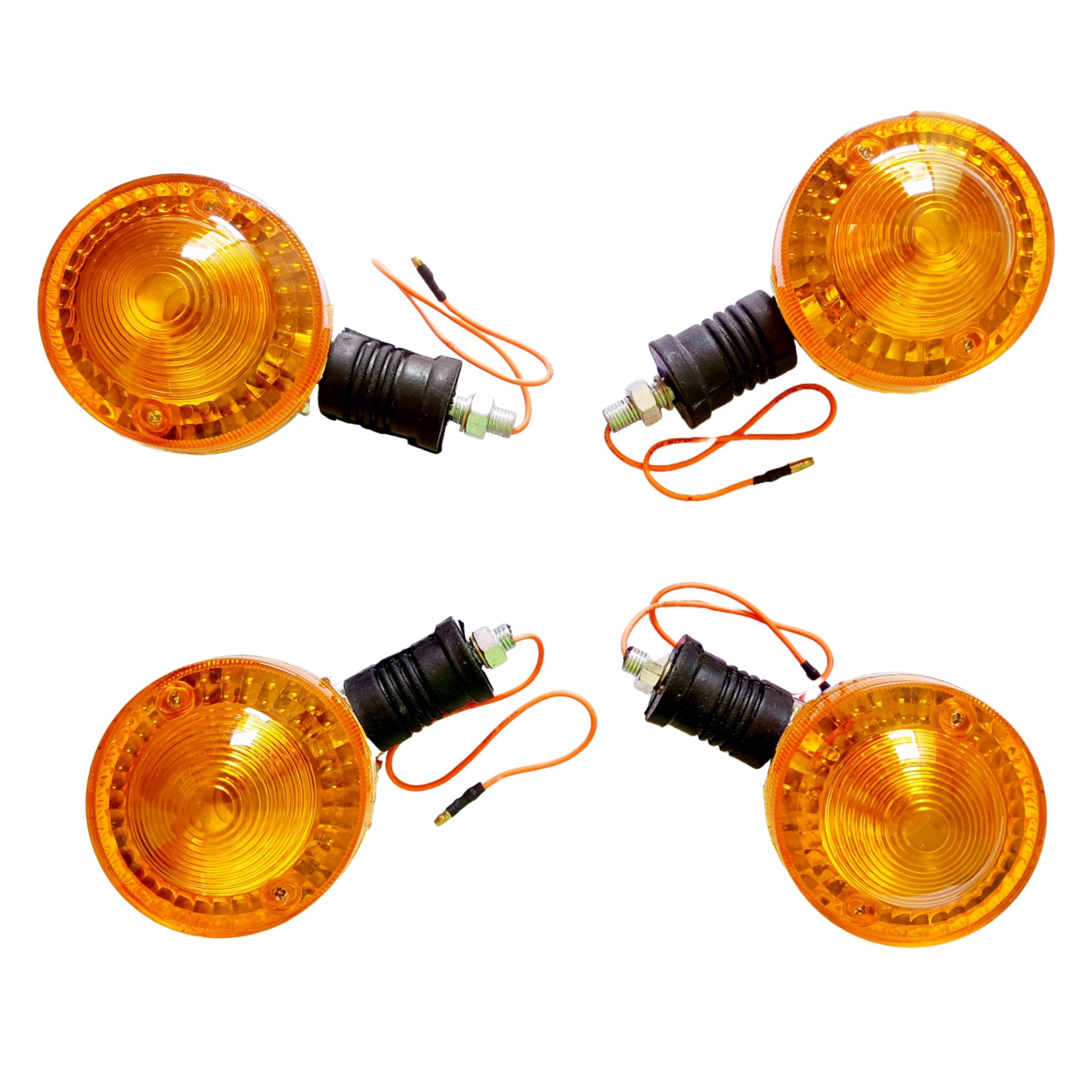 Blinker Indicator Assly. Compatible for Yamaha RX-100 / Rx 135 (Front and Rear) (Set of 4)