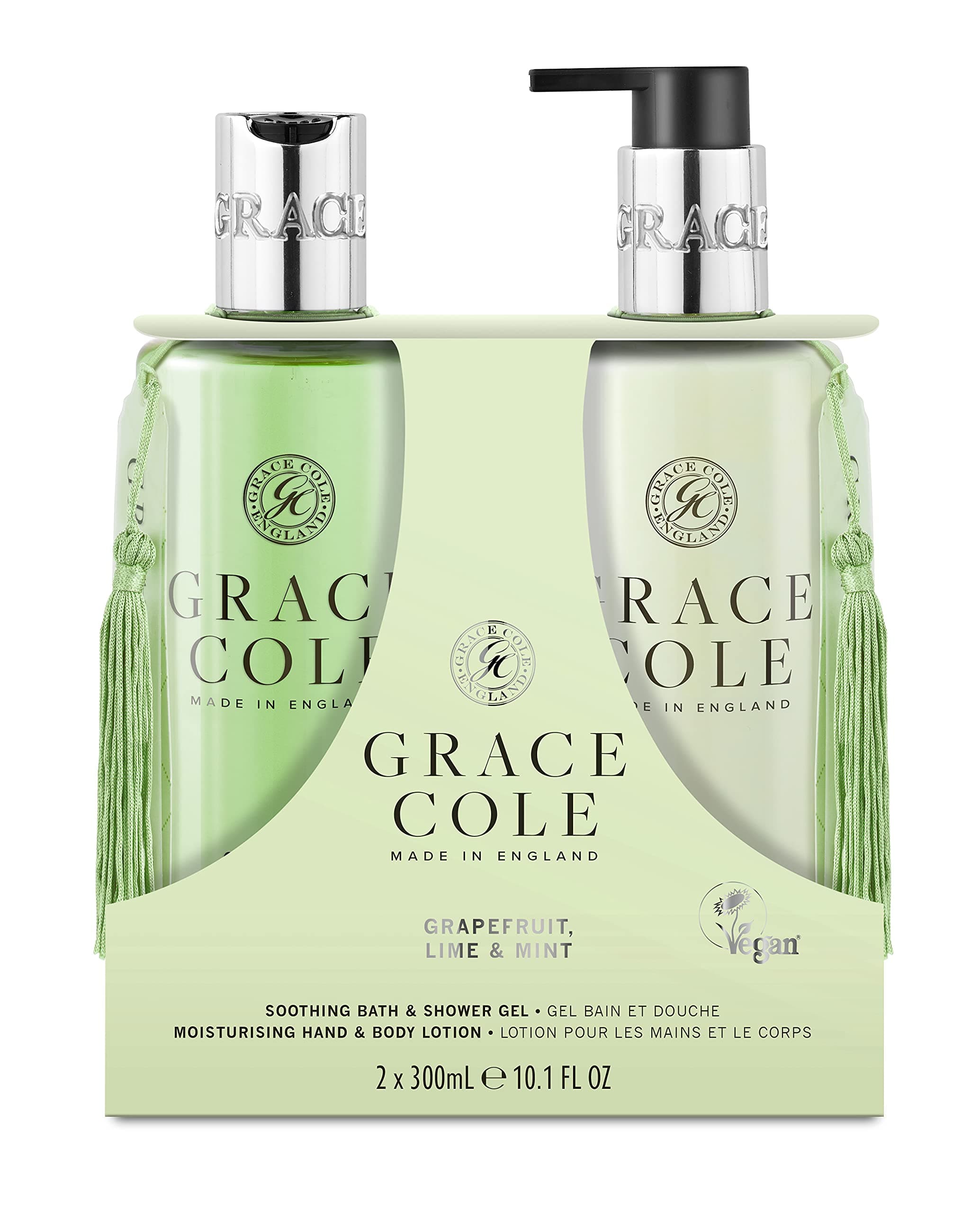 Grace Cole Grapefruit, Lime & Mint Body Care Set 2 x 300ml