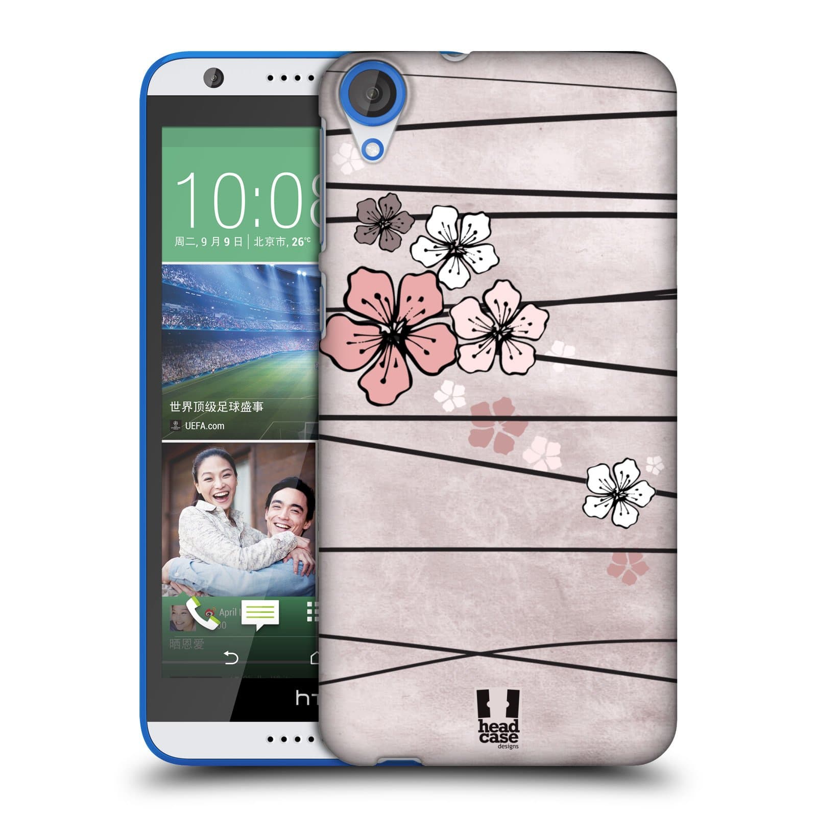 Head Case Designs Paper Cherry Blossoms Protective Snap-on Hard Back Case Cover for HTC Desire 820