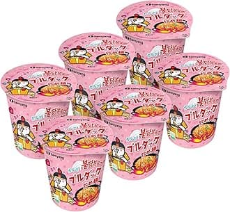 Burdak Fried Noodles, Cup Noodles, Carbo, Set of 6, 2.8 oz (80 g) x 6 Packs
