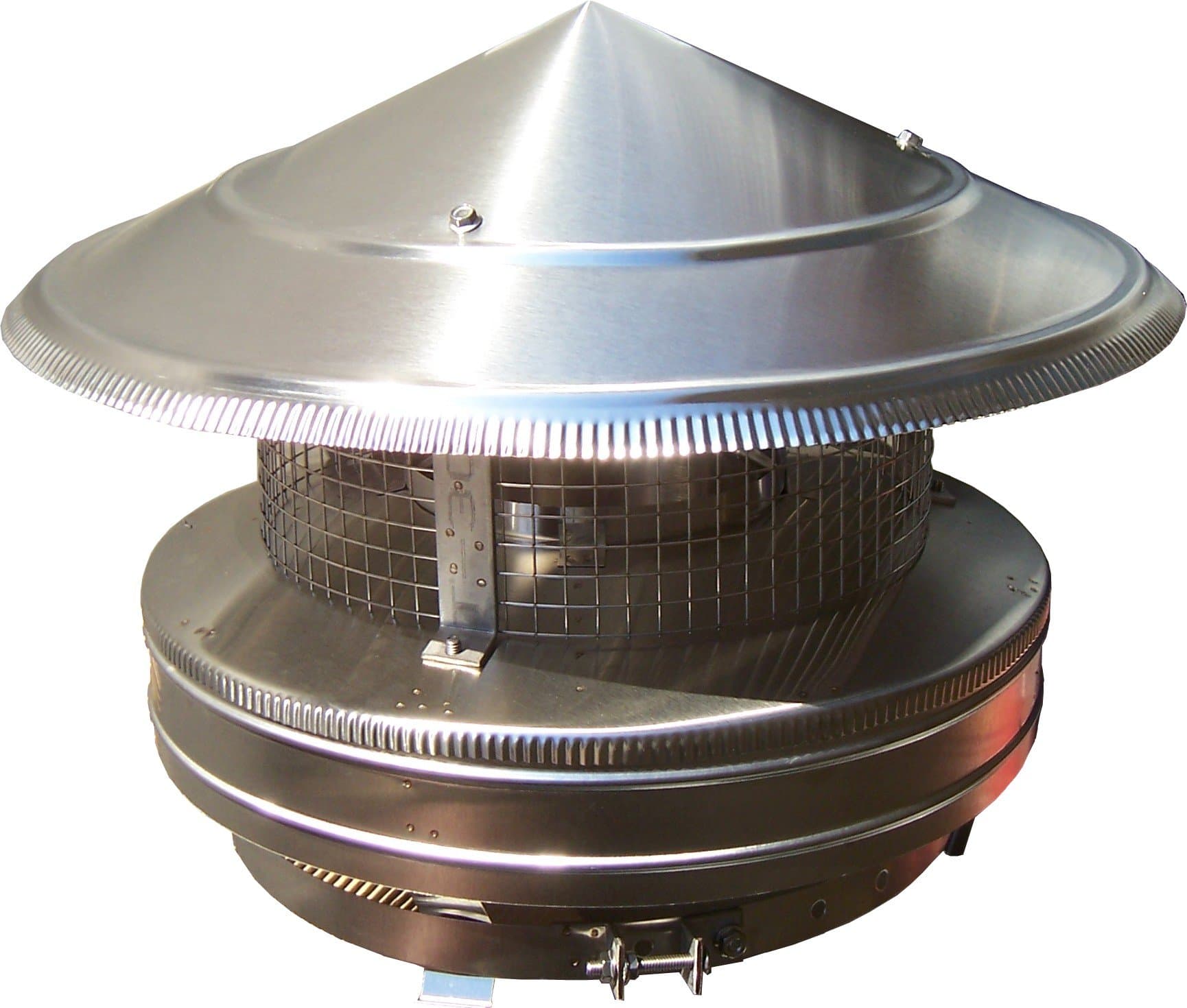 Rain Cap for round double or triple wall flue ID x OD = 8 x 10, stainless chimney cap