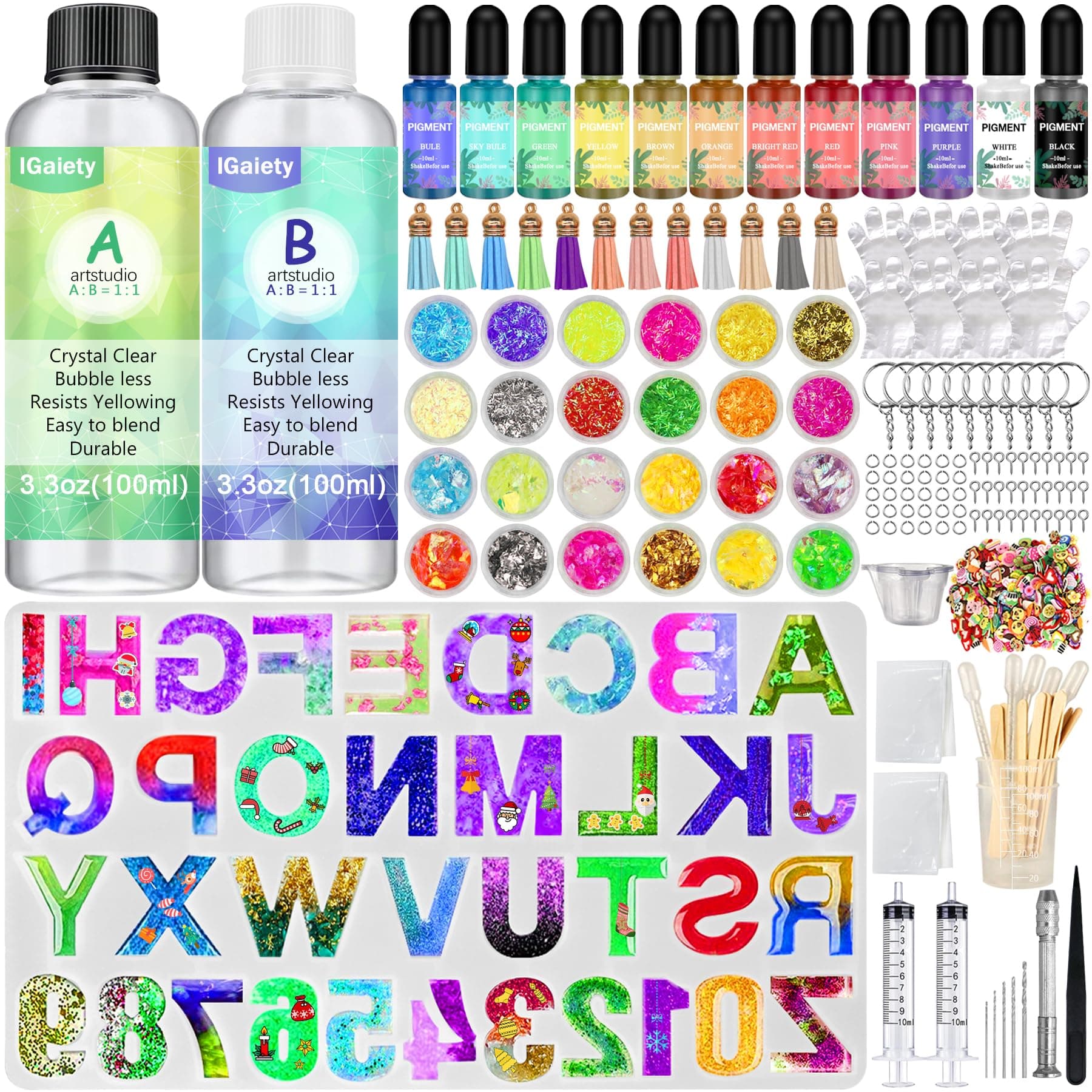 Resin Alphabet Mold Starter Kit