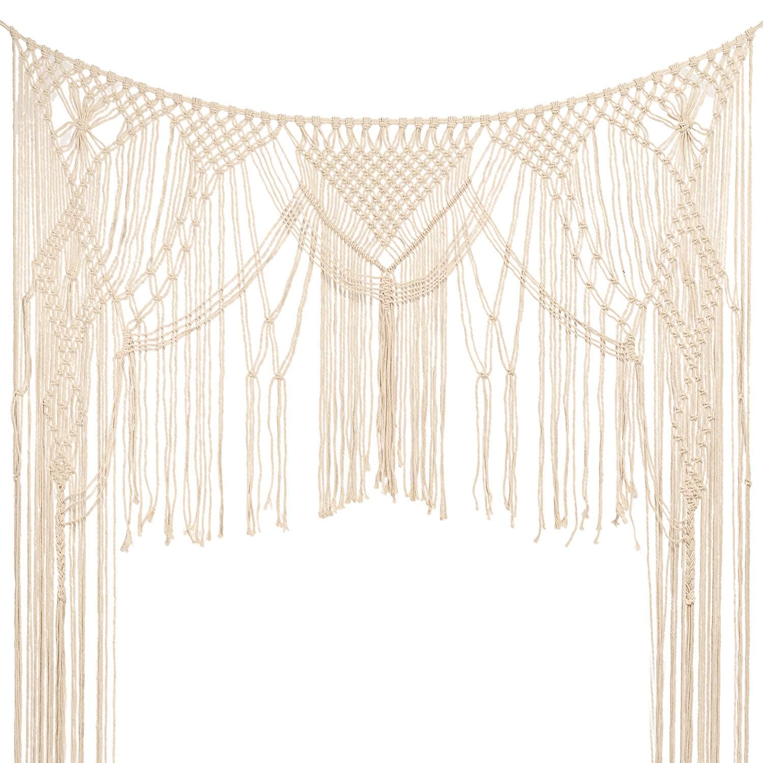 Large Macrame Wall Hanging,Macrame Woven Wall Hanging,Macramé Handwoven Boho Chic,Bohemian Wedding Backdrop for Home Art Decor,Living Room Bedroom Decorations,Ceremony or Photography. 5FT X 6FT