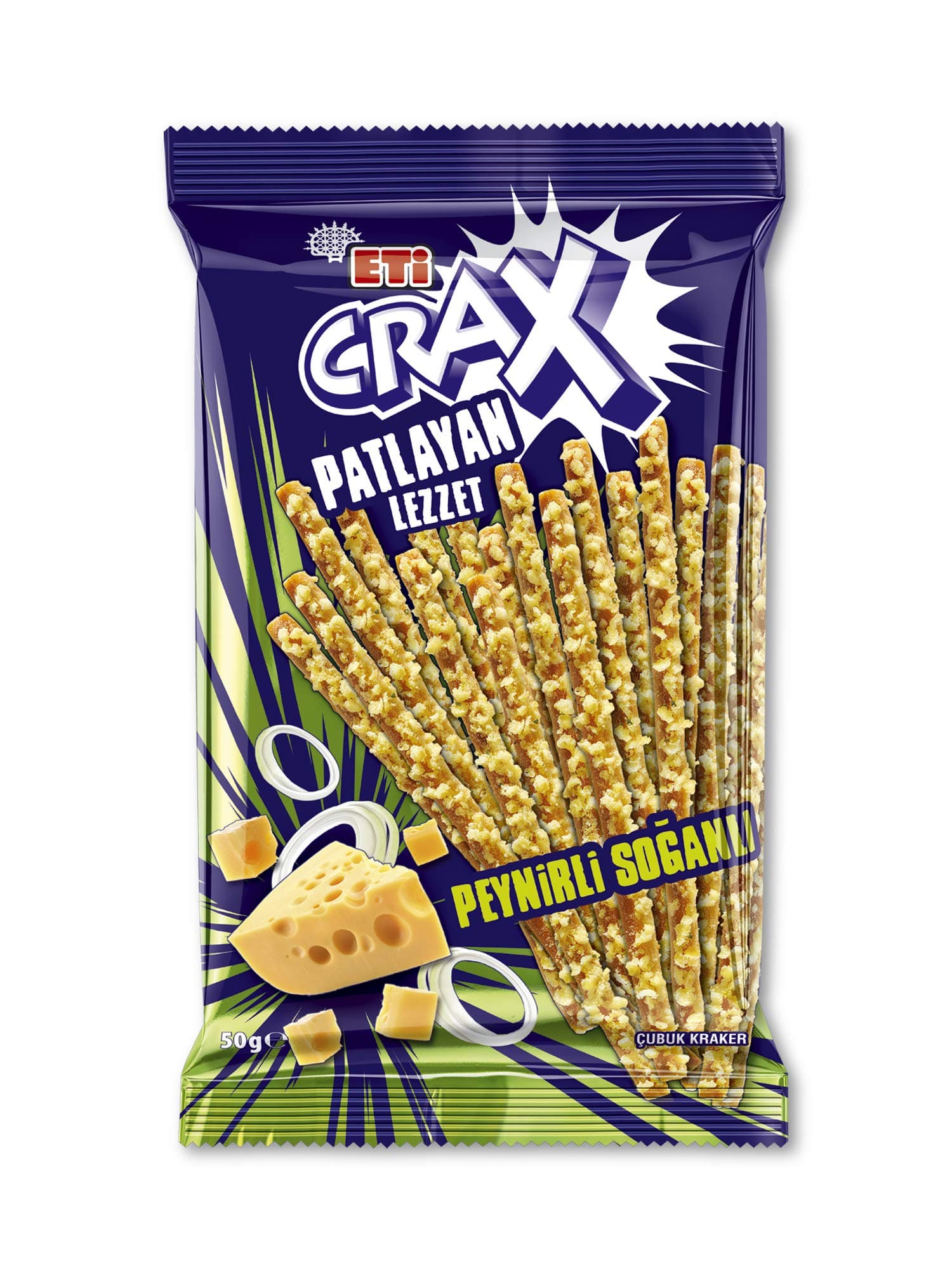 Crax Spicy Stick Cracker 50gr 1.76 OZ , 20 pack