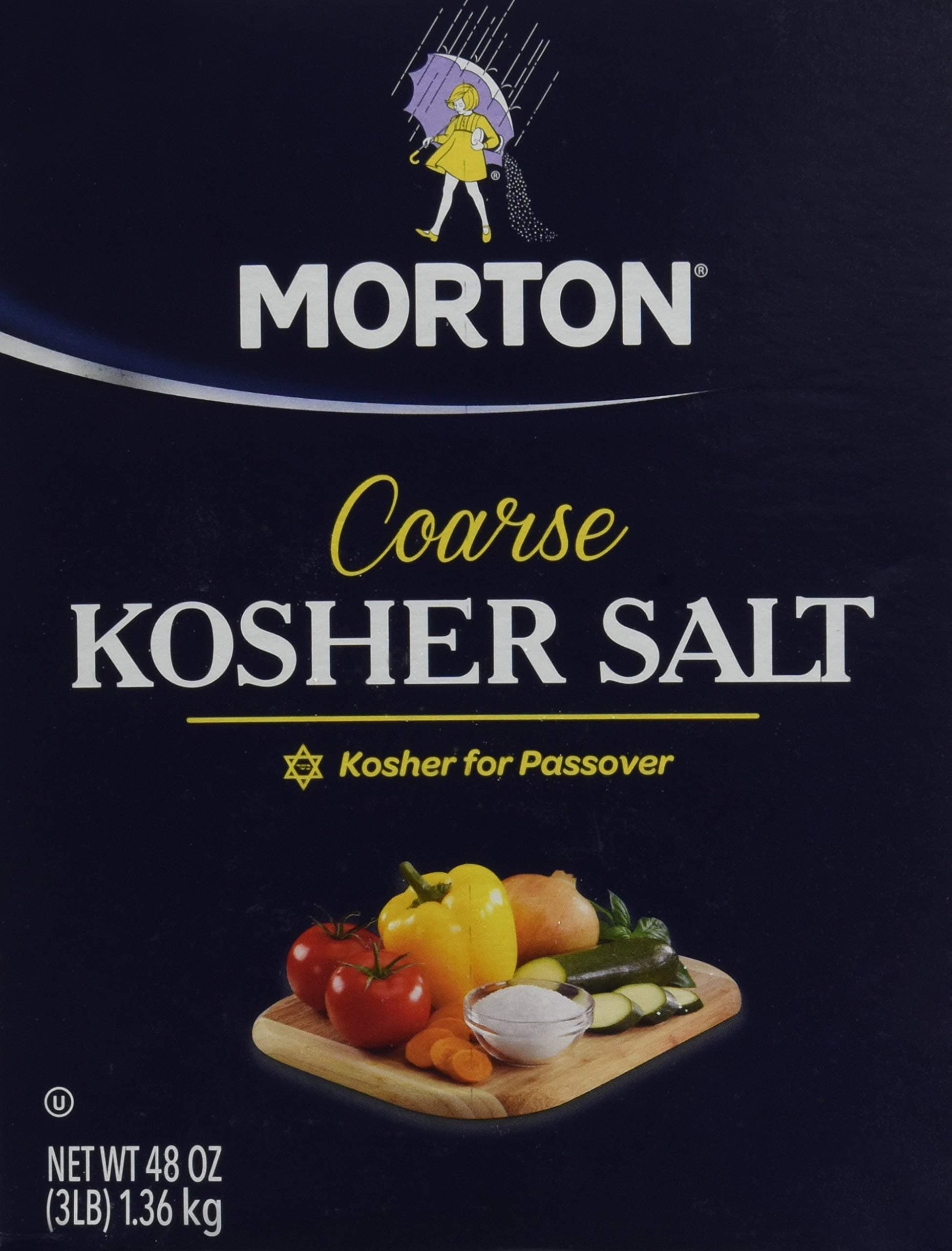 Morton Salt Kosher Salt, 3 lb, 2 pk