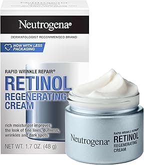 Neutrogena Rapid Wrinkle Repair Retinol Face Moisturizer, Daily Anti-Aging Face Cream with Retinol & Hyaluronic Acid to Fight Fine Lines, Wrinkles, & Dark Spots, 1.7 oz
