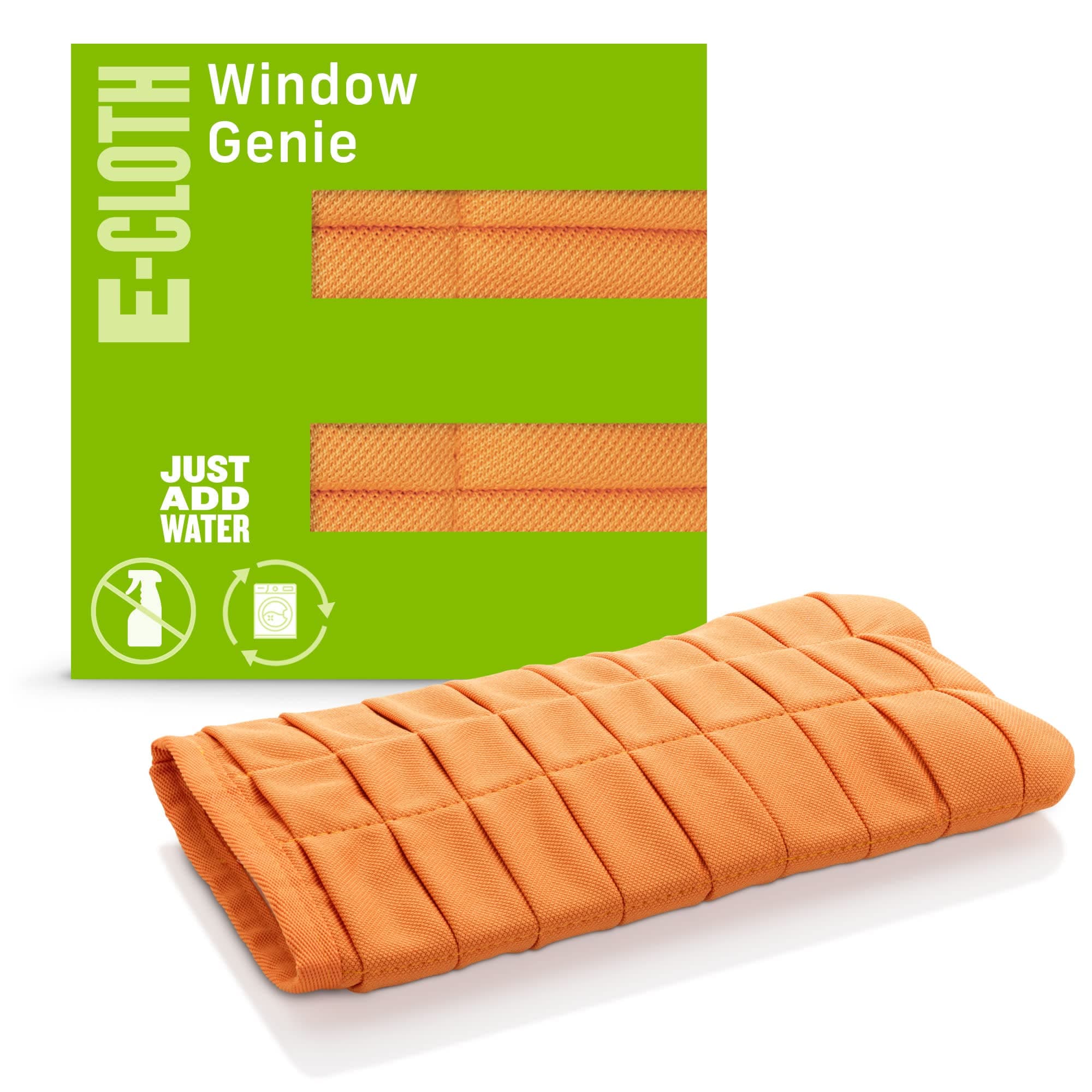 E-Cloth Window Genie, Premium Microfiber Glass and Window Cleaner Mitt, Great for Shower Glass Doors, Indoor & Outdoor Windows and Car Windshield, Washable and Reusable, 100 Wash Guarantee, 1 Pack