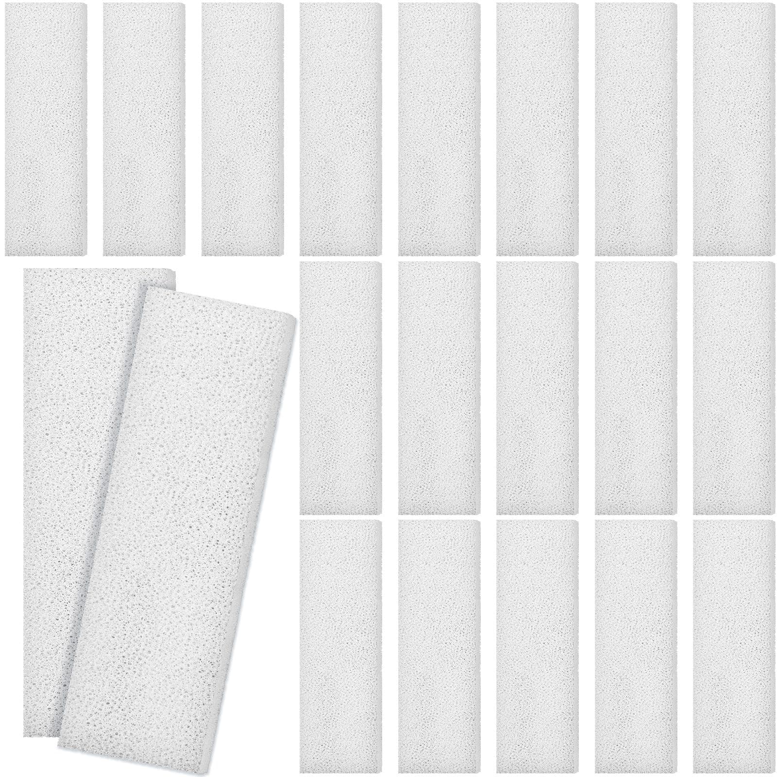 Nosiny 20 Pcs Filter Foam Pad Compatible with Fluval U3 Underwater Sponge Replacement Aquarium Underwater Filter Accessories Compatible for Aquarium, Fish Tank