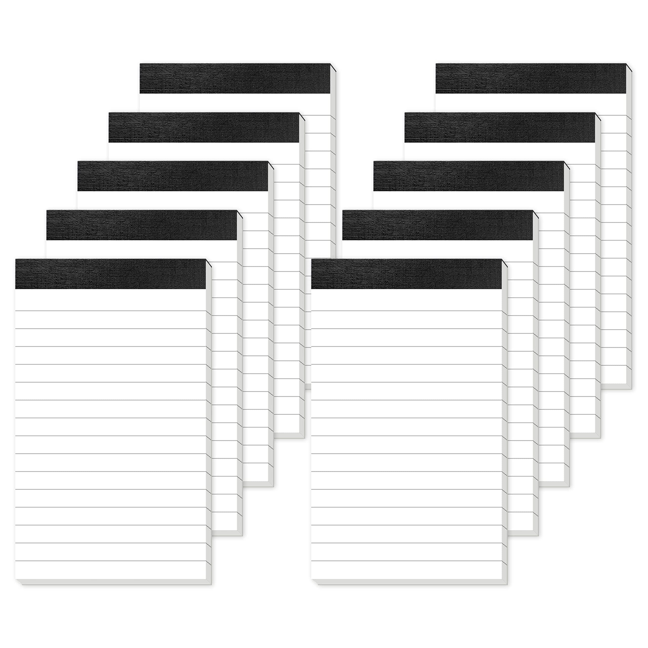 10 Pack Small Note Pads 3x5 Lined Writing Pads Mini Notepads Small Pads of Paper 3x5 With 30 Sheets per Notepad 80Gsm Paper Pads Mini Legal Pads 3x5 Inch Pocket Notebook for Taking Notes and Reminders