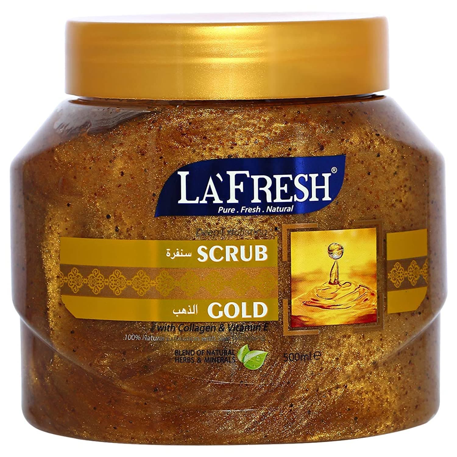 La Fresh Gold Face Scrub, 500 ml