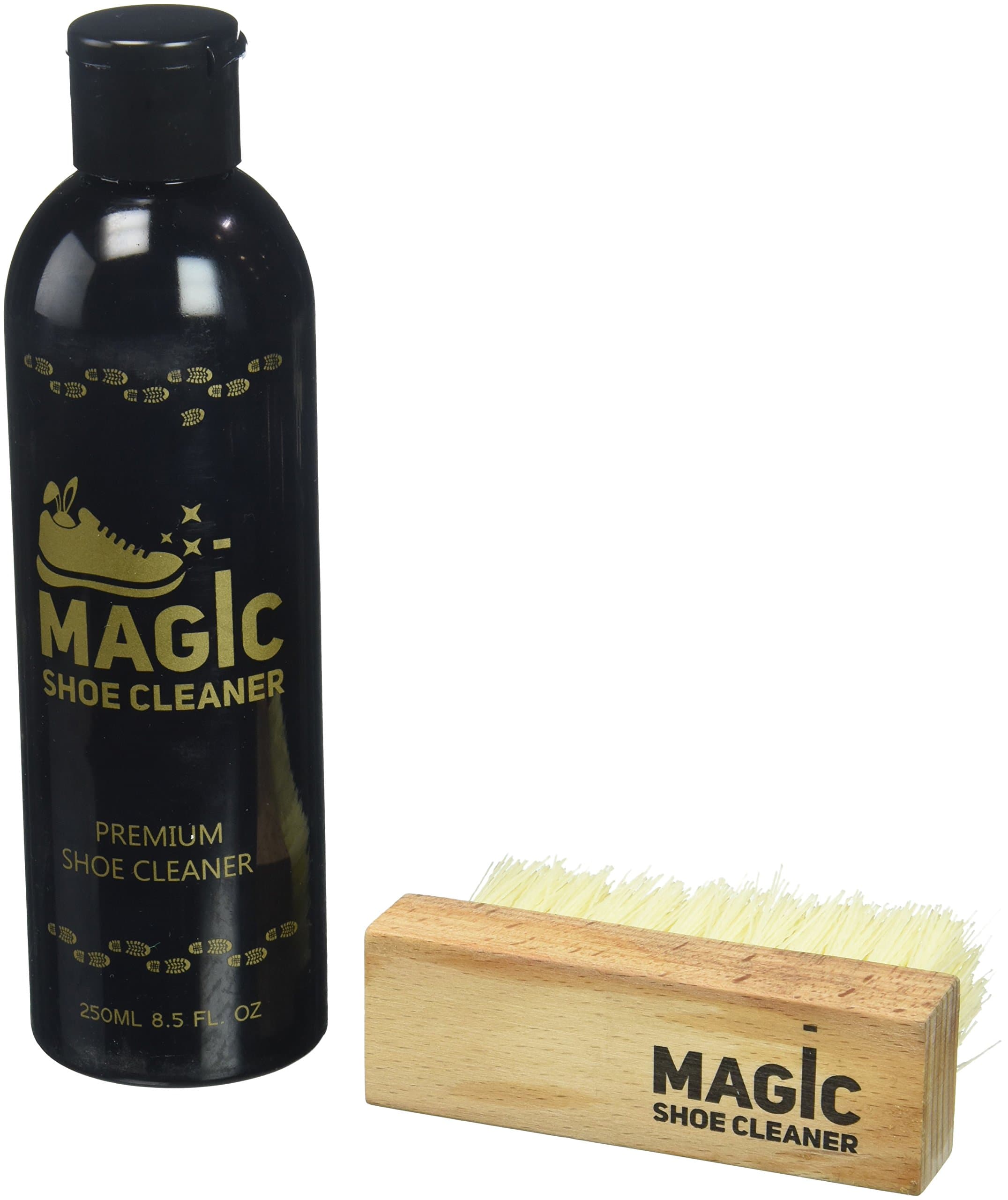 Professional Shoe Cleaner Kit (8.5 Oz.) — Fabric Cleaner Solution w/ Shoe Brush — Non Toxic