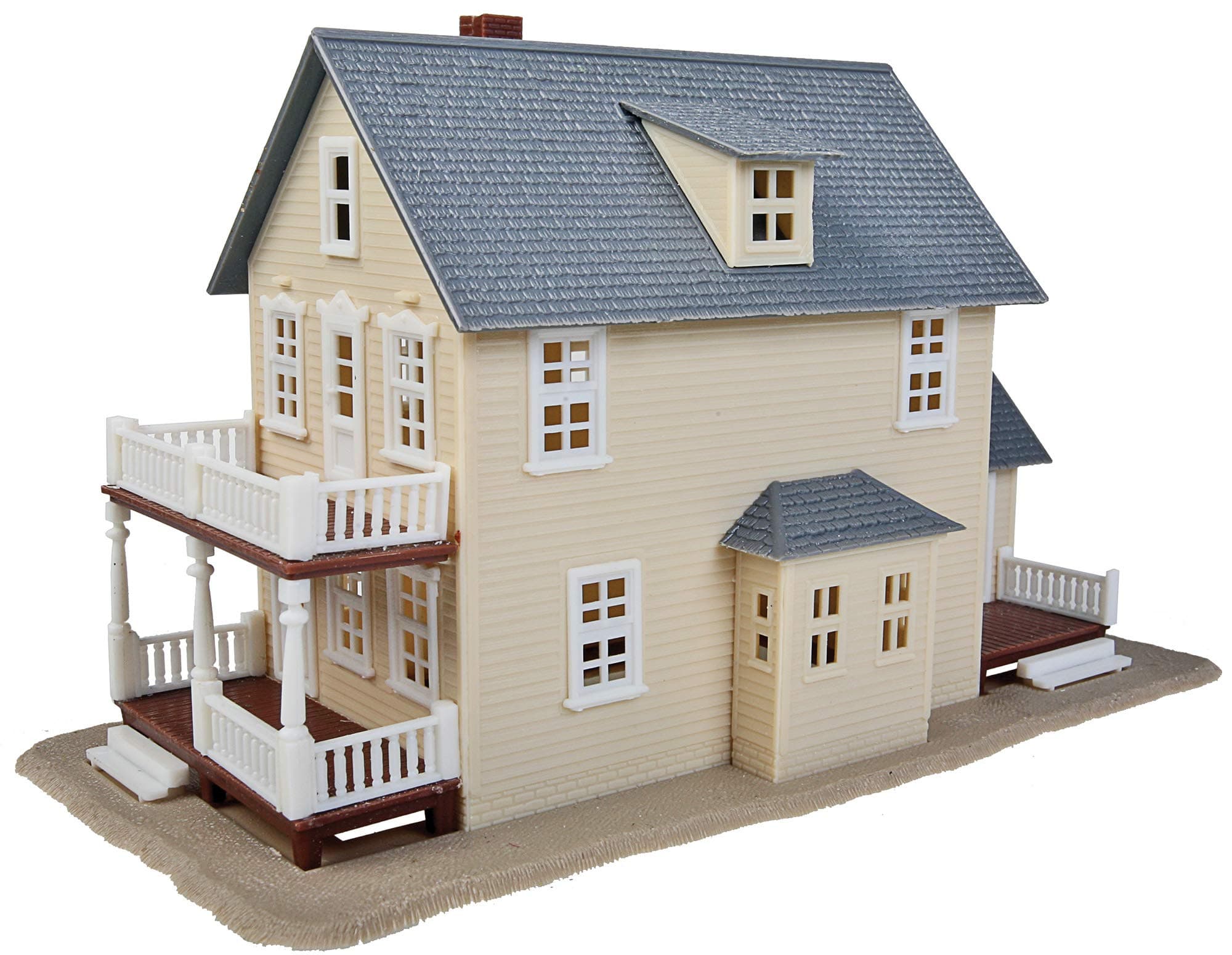 HO Scale Model Two-Story House