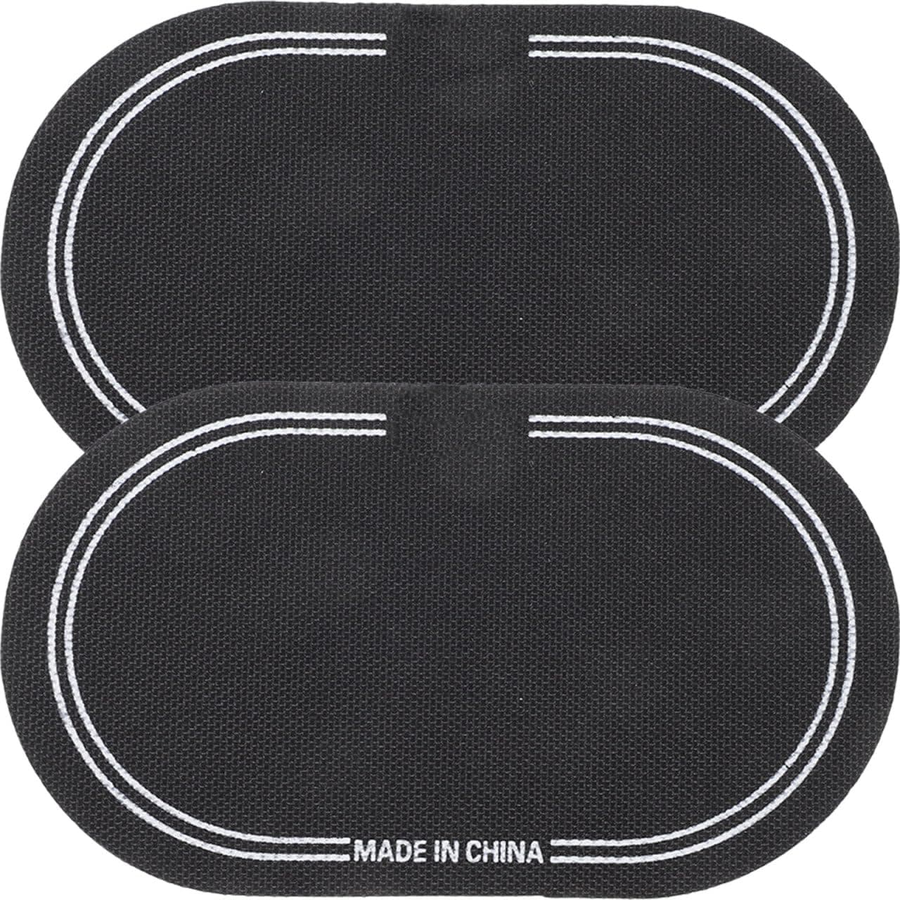 SUPVOX 2 Pcs Bass Drum Single Pedal Patch: 6.1 x 3.5 Inch Self-adhesive Drumhead Mute Pad - Percussion Instrument Accessories, Black Drum Patch for Replacement Kick Drum