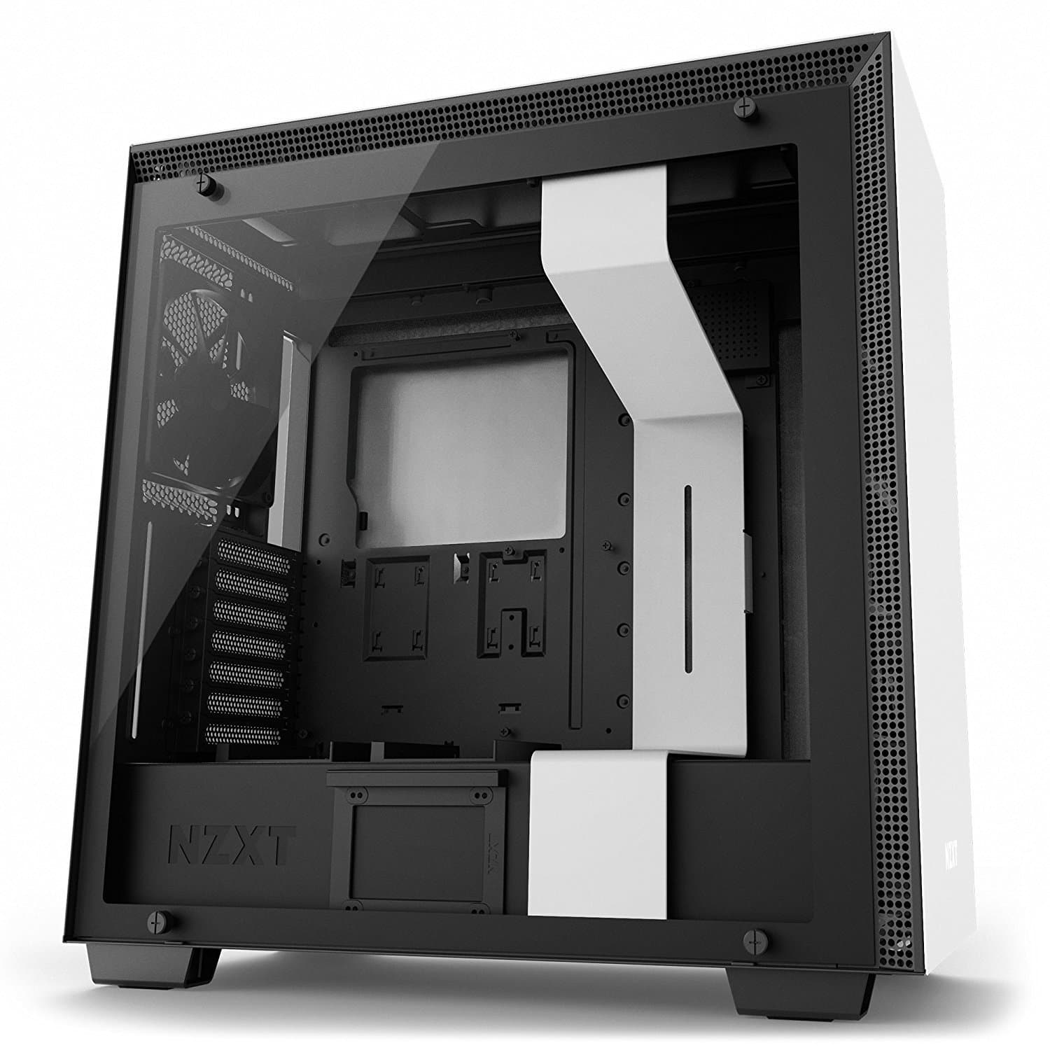 NZXT H700i - ATX Mid-Tower PC Gaming Case - CAM-Powered Smart Device - RGB and Fan Control - Enhanced Cable Management System – Water-Cooling Ready - White/Black - 2018 Model