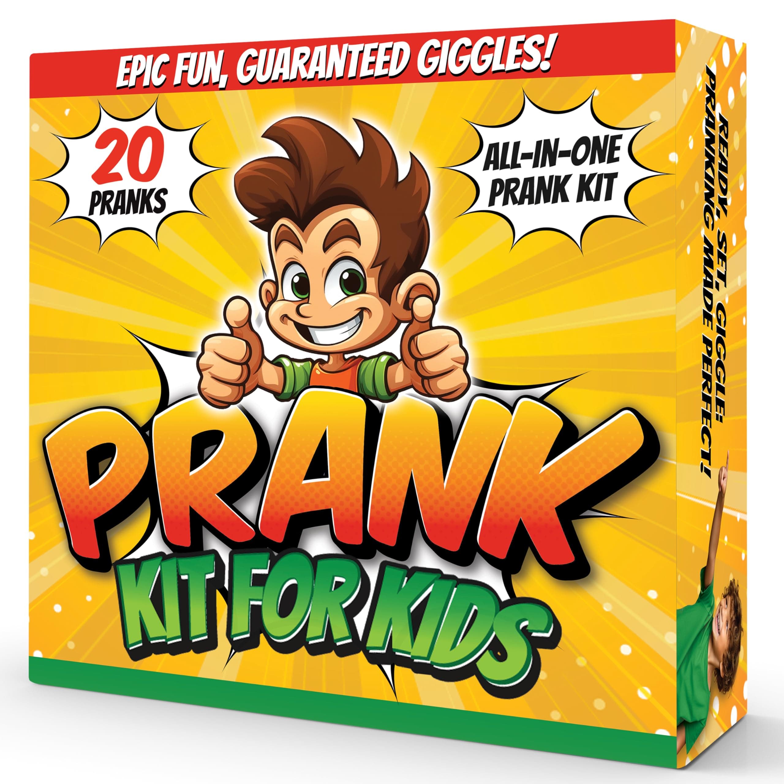 BLOONSY Prank Kit | 20 Ultimate Practical Jokes & Pranks for Kids | Prank Toys Pack Set Box for Gifts