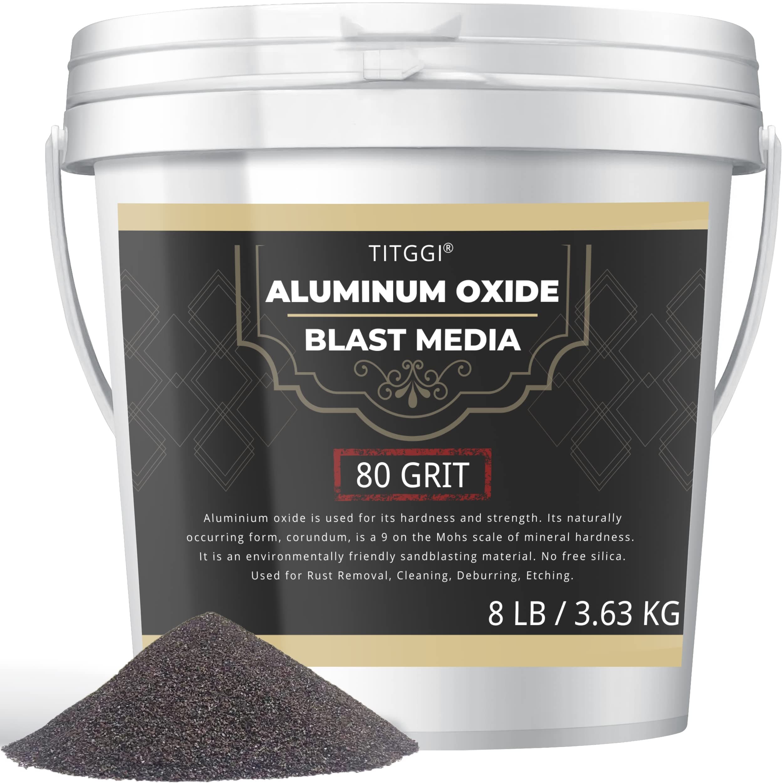 #80 Aluminum Oxide Blast Media - 8LB
