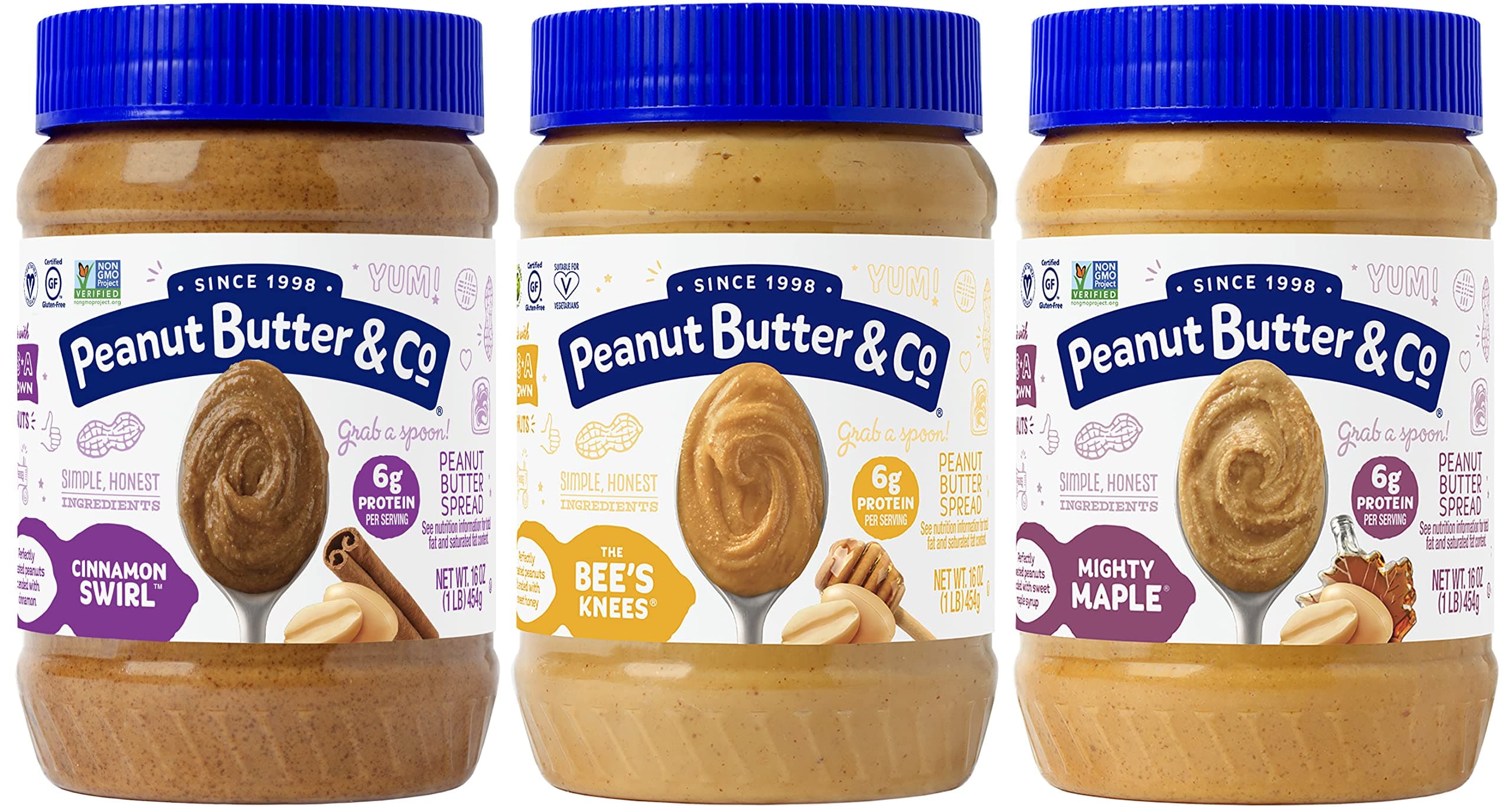 Peanut Butter & Co. Breakfast Pack, 16 Ounce Jars (Pack of 3)