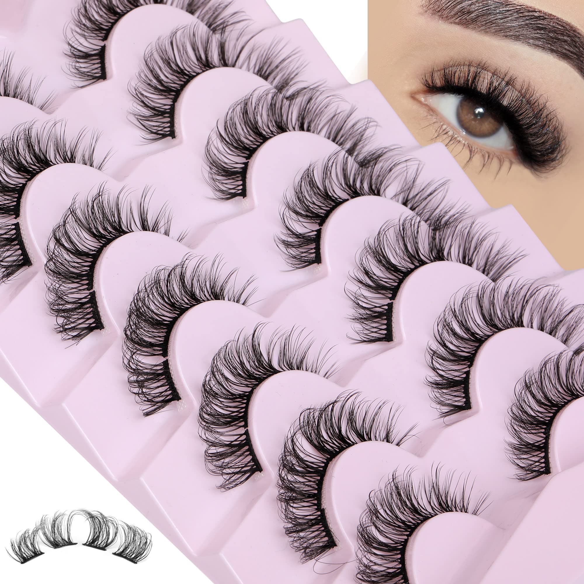 Cluster Lashes Extensions Natural Look False Eyelashes 3D Individual Lashes 15mm DIY Strip Lash Multipack