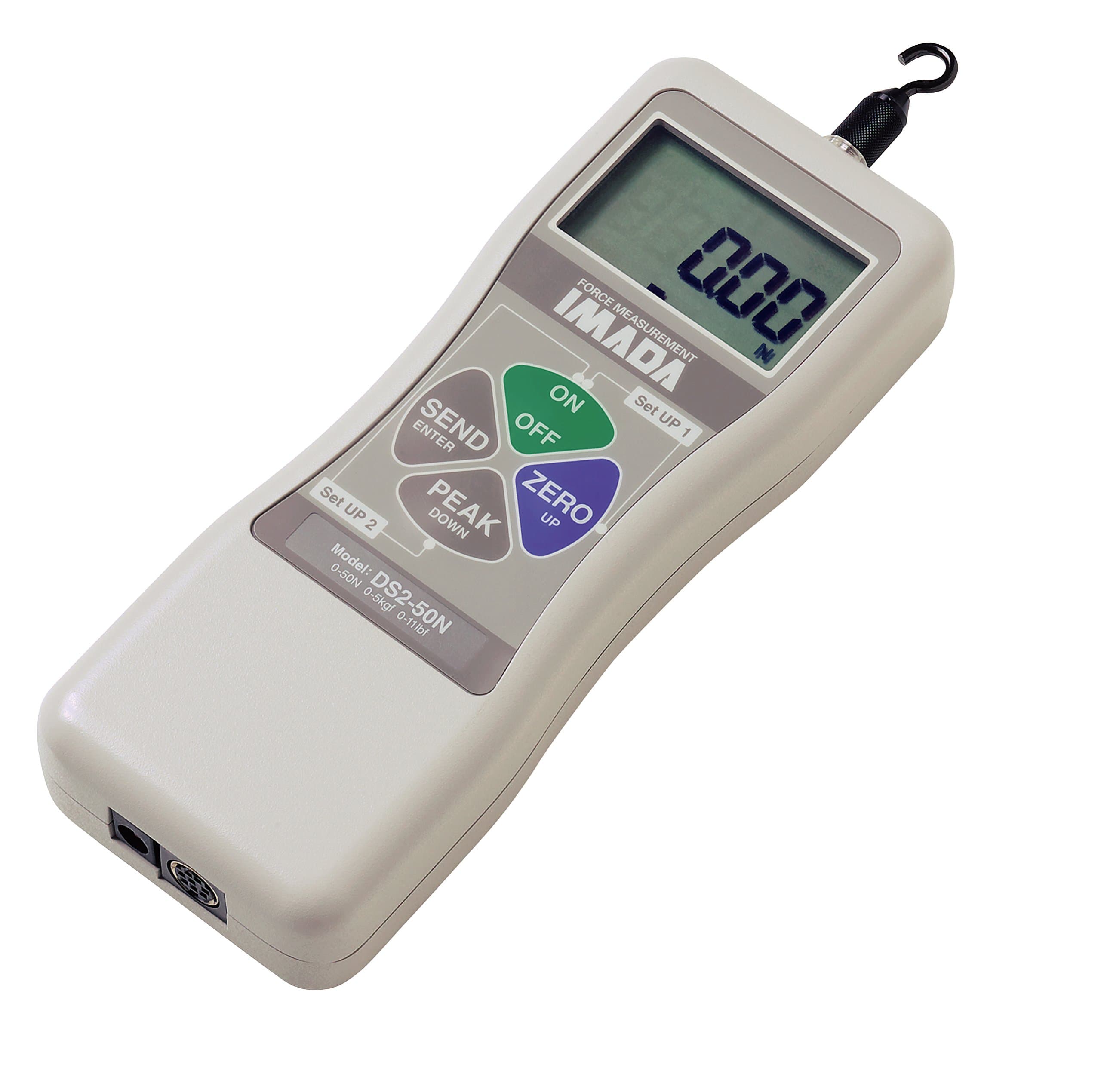 DS2-220 Digital Force Gauge with Output, Cap. 220 lbf / 100 Kg / 1000 N, 220V